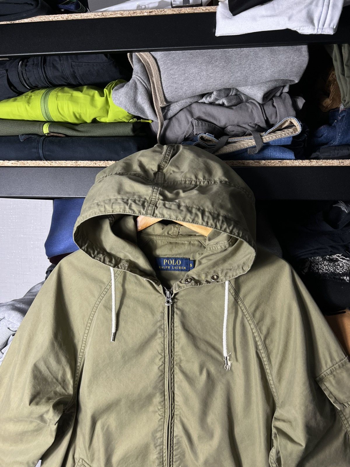 Polo Ralph Lauren 🧥 Polo Ralph Lauren Lightweight Hooded Jacket Olive Green Size US S / EU 44-46 / 1 - 2 Thumbnail