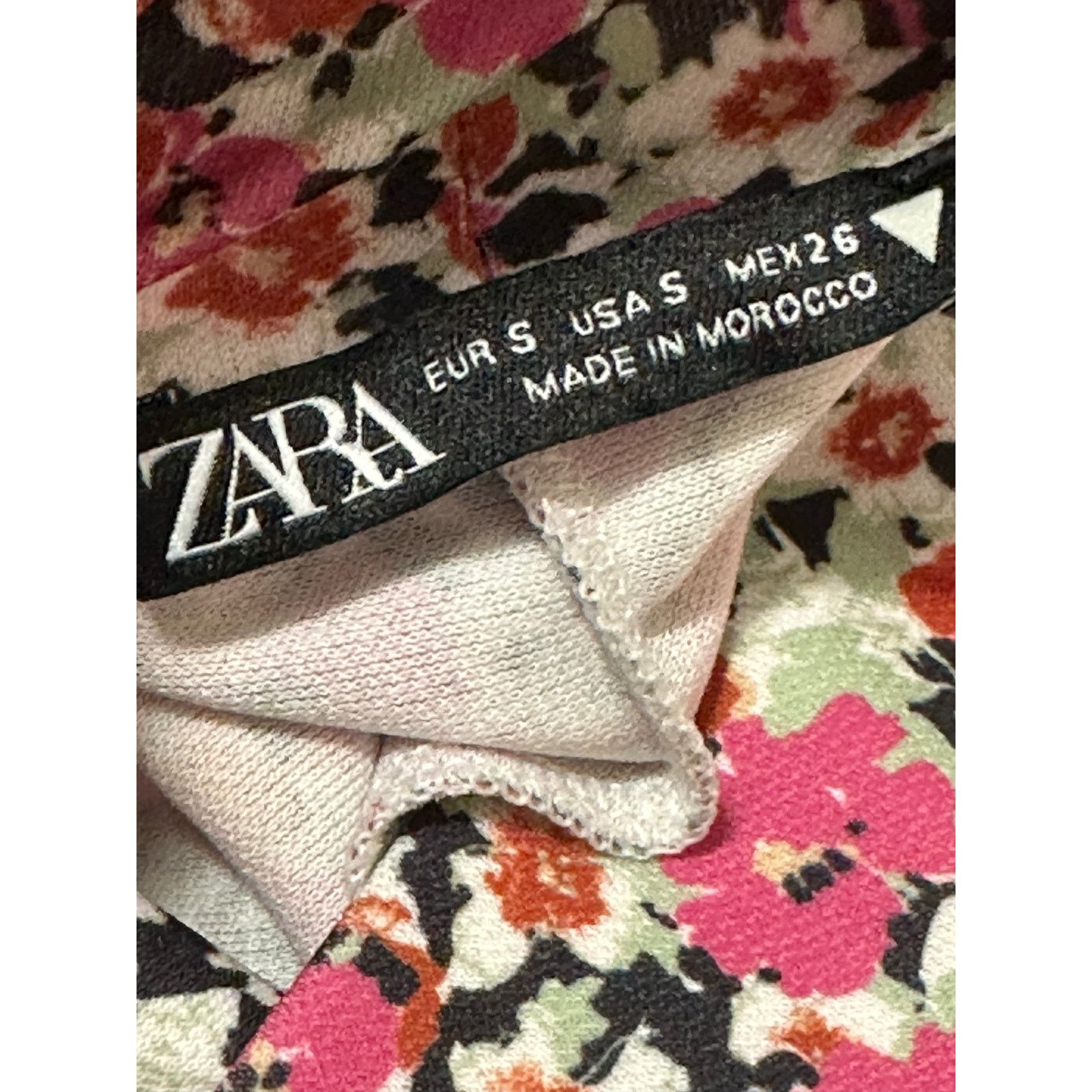 Zara Zara pink floral long sleeves maxi pencil dress size Small Size S / US 4 / IT 40 - 3 Thumbnail