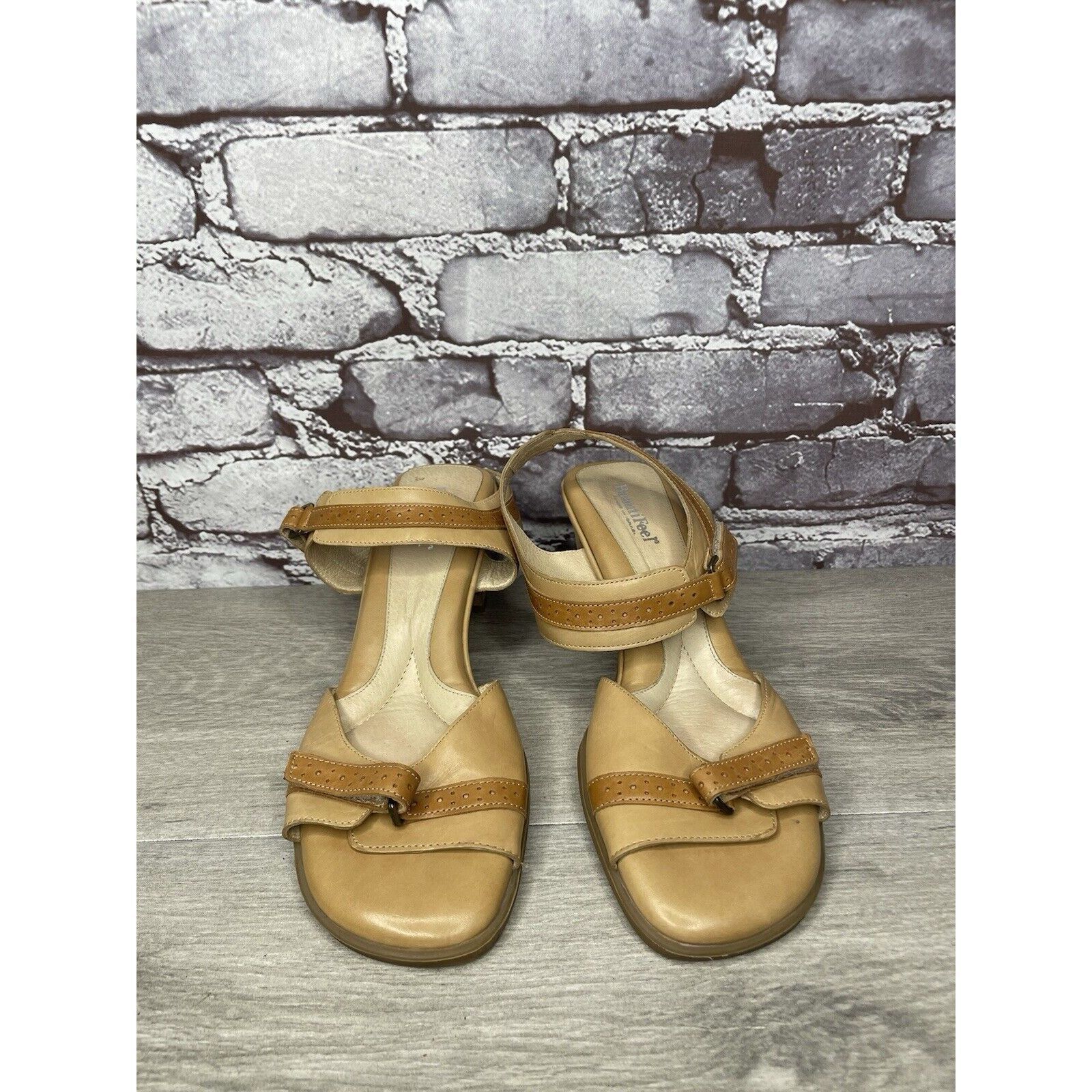 Other Beautifeel Brown Leather Casual Heel Strappy Sandals Women’s Size US 10.5 / IT 40.5 - 2 Thumbnail