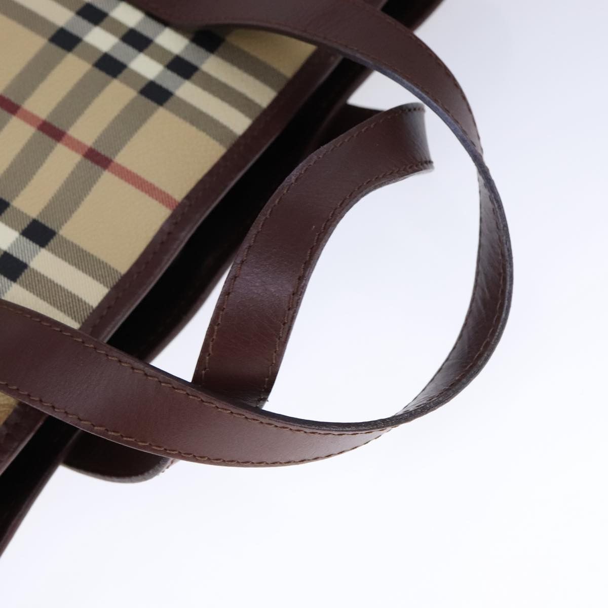 Burberry Burberry Nova Check Tote Bag Pvc Leather Beige Size ONE SIZE - 7 Thumbnail