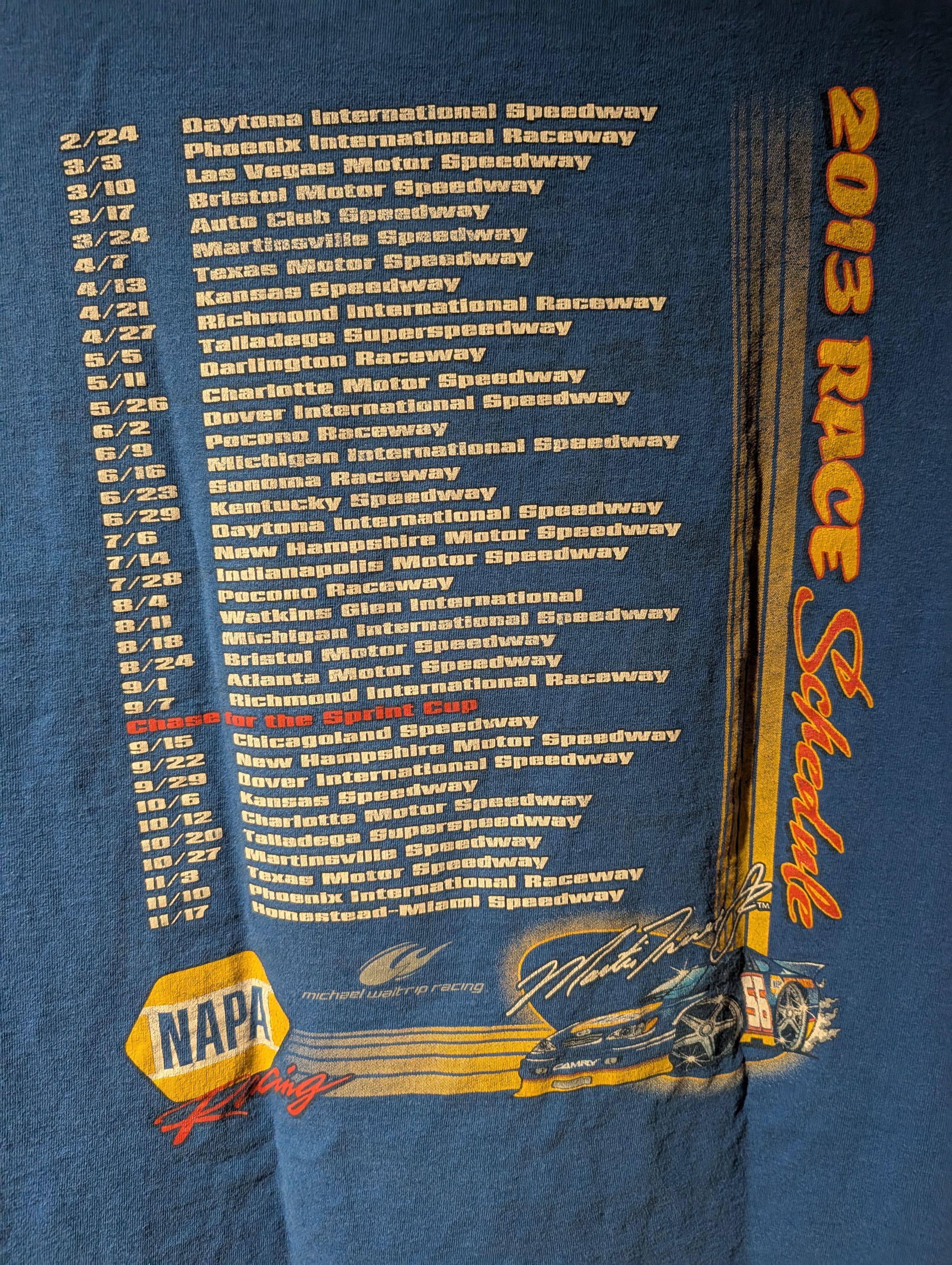 NASCAR Racing NASCAR Style T-Shirt Motorsports Checkered Flag Size US XL / EU 56 / 4 - 6 Thumbnail