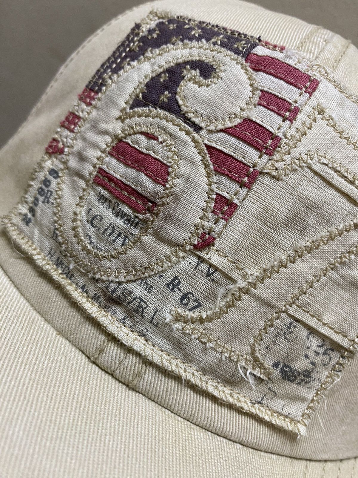 Polo Ralph Lauren Y2K Vintage Polo Jeans Company Beige Cap Size ONE SIZE - 3 Thumbnail