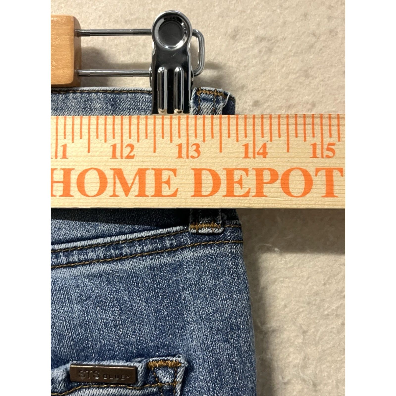 Vintage VINTAGE STS Blue Jeans Women Ankle Distressed 25 Blue High Rise Ellie Size 25 Womens Jeans Size 42" / US 20 - 3 Thumbnail