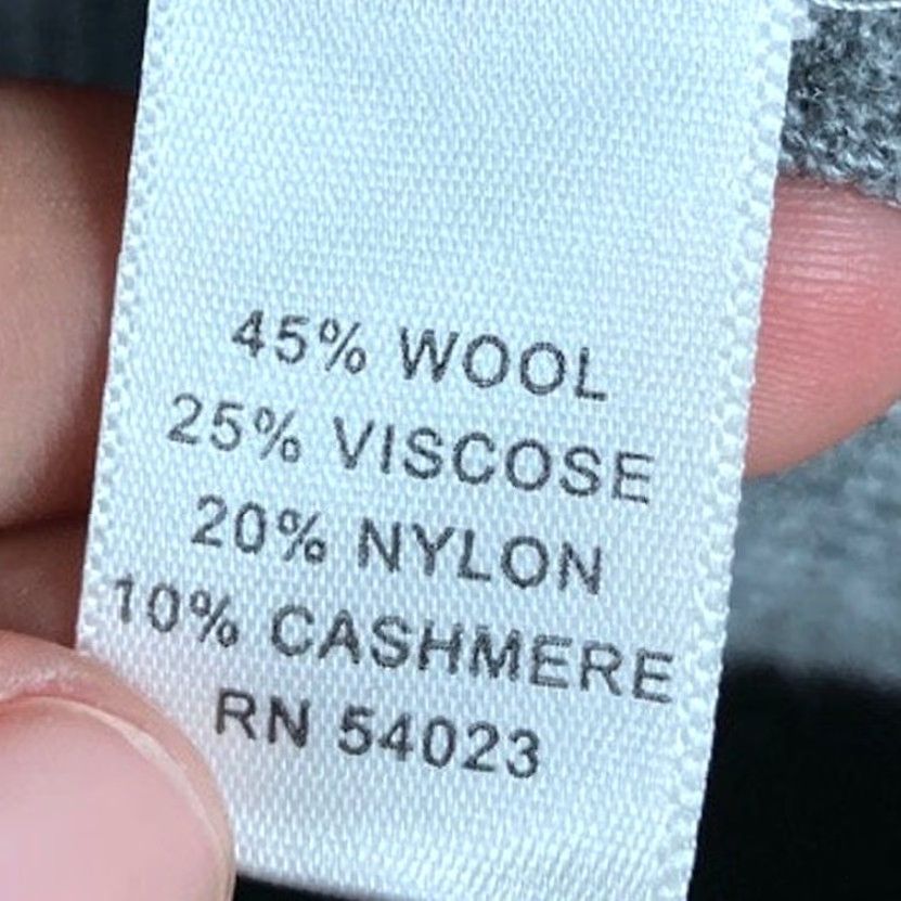 Banana Republic Banana Republic Womens Sweater Gray Pullover V Neck Luxury Cashmere Blend Large Pullover Cardigan? Size L / US 10 / IT 46 - 7 Thumbnail