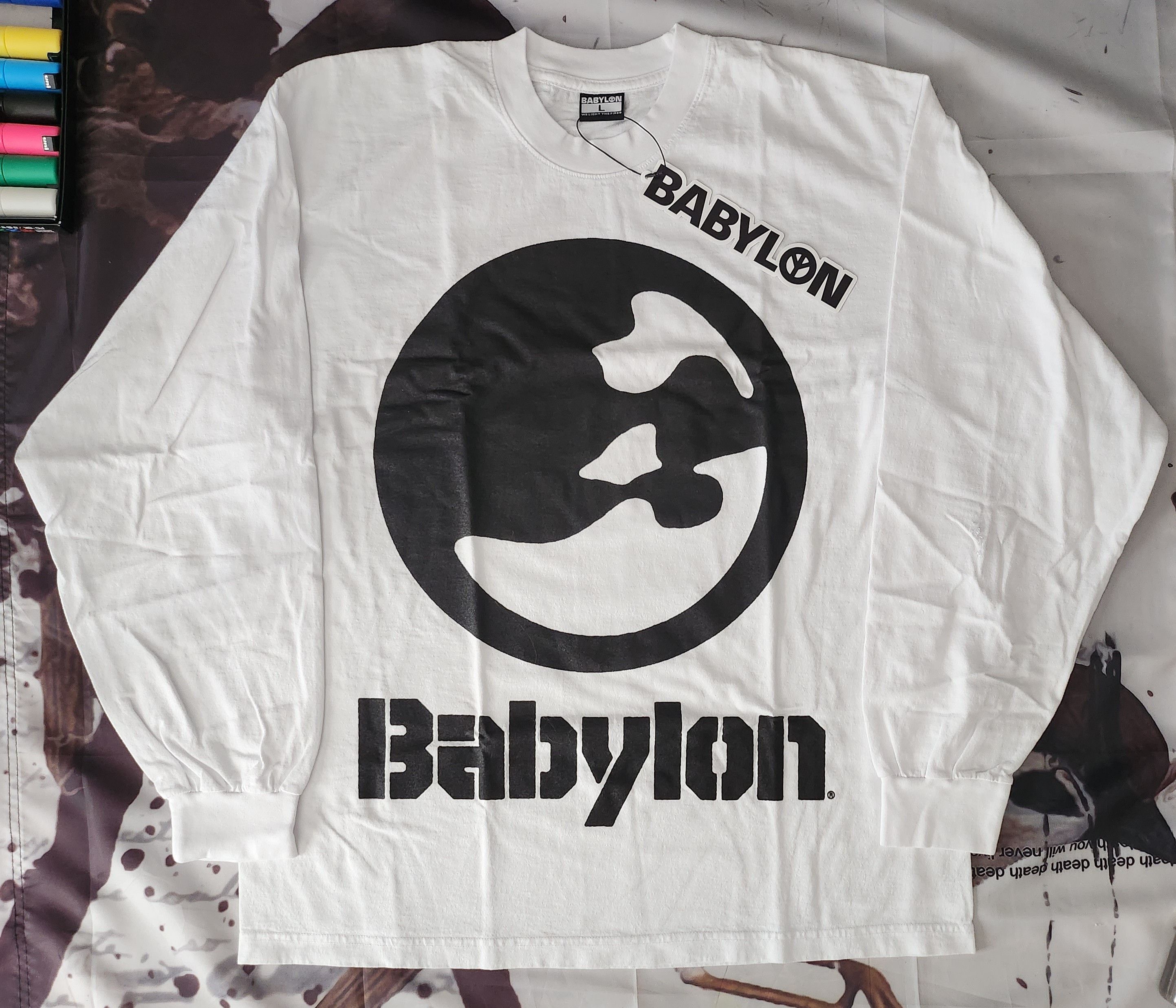 Babylon Drop Face Longsleeve Tee Size US L / EU 52-54 / 3 - 1 Thumbnail