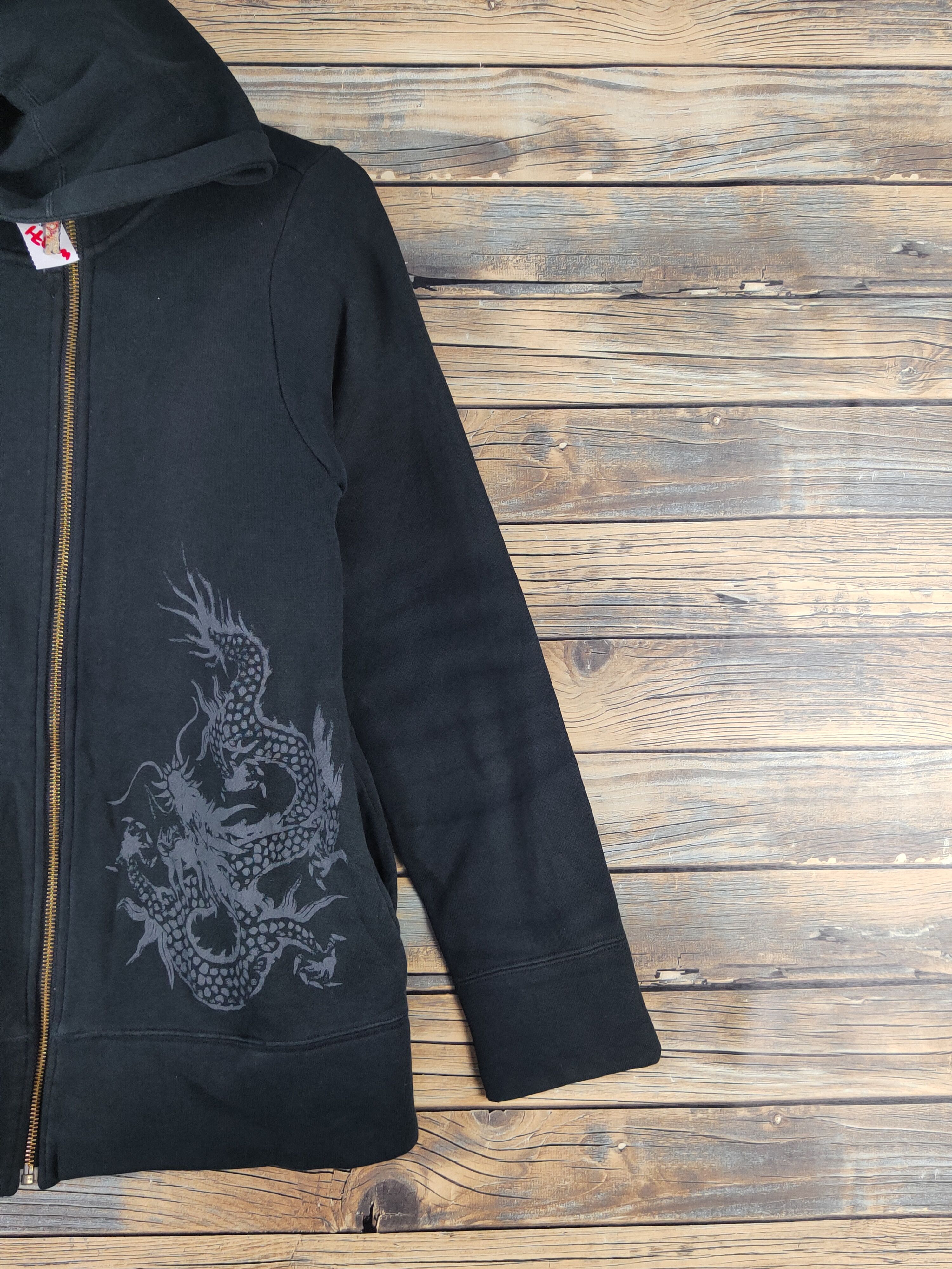 Japanese Brand Umi Black Dragon japan Hoodie Sweaters #W1371 Size US S / EU 44-46 / 1 - 6 Thumbnail