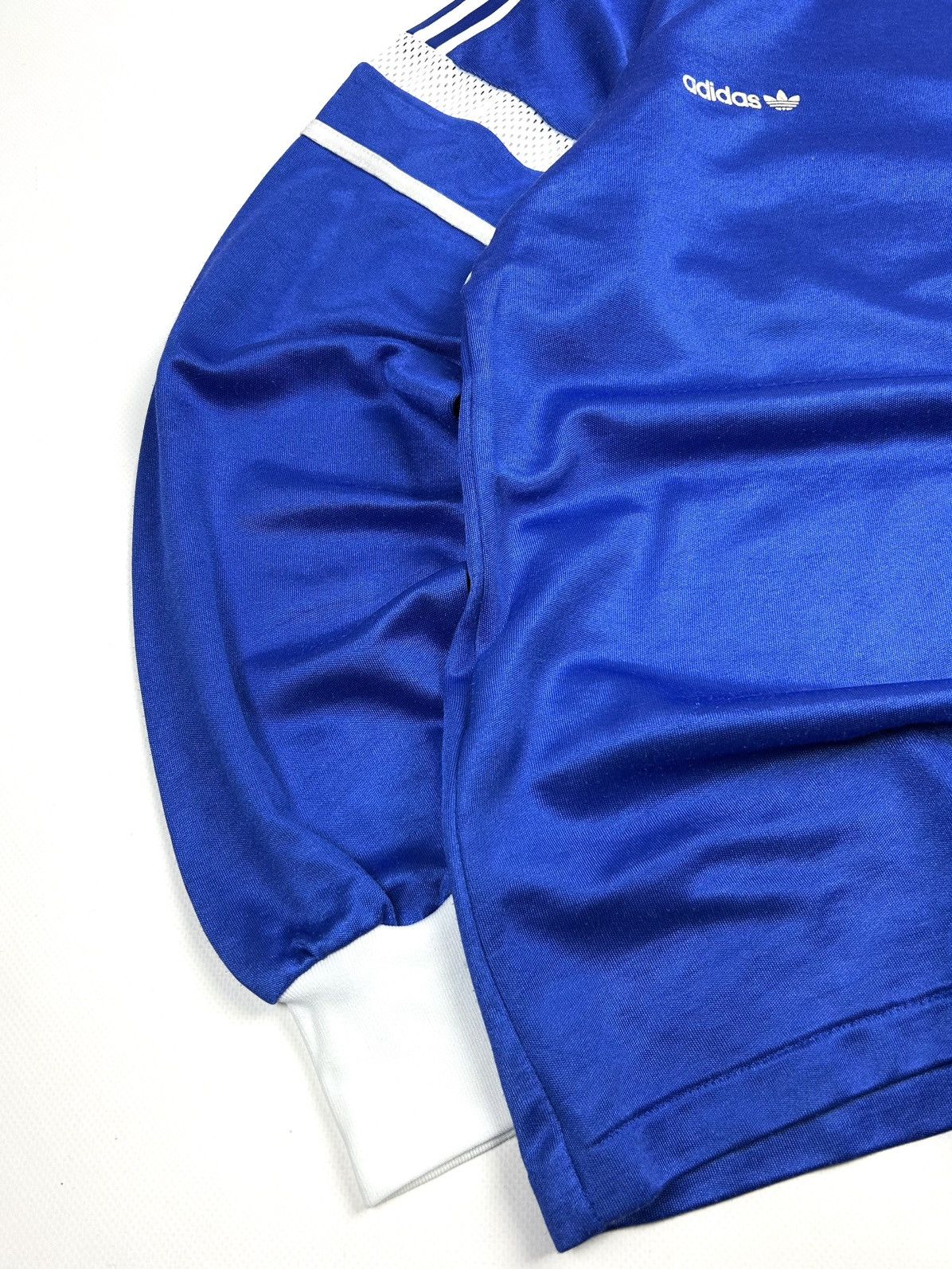 Adidas RARE Adidas 80s Vintage Soccer Jersey Blue L Made in France Size US L / EU 52-54 / 3 - 9 Thumbnail
