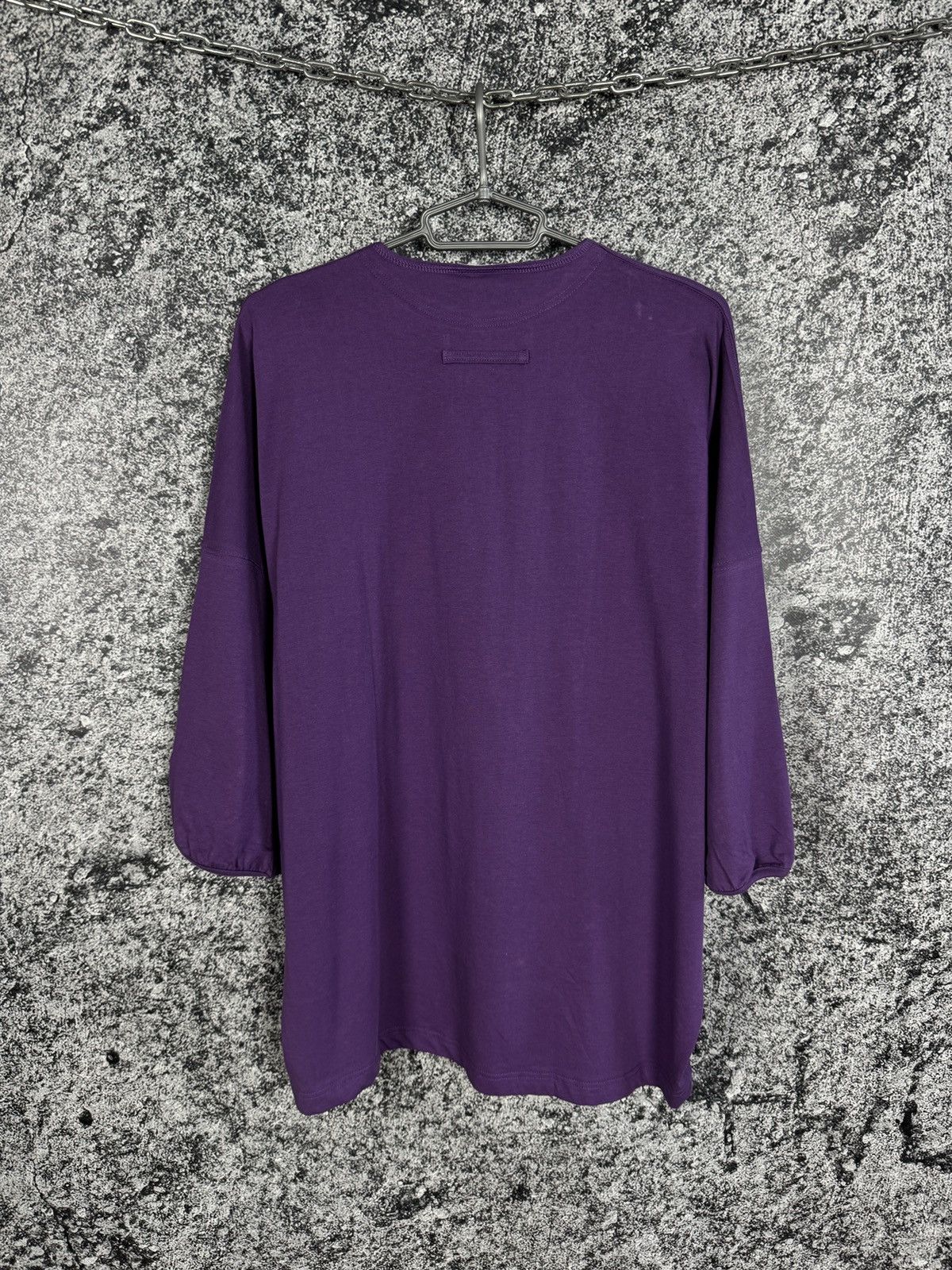 Adidas Adidas Vintage 90s Henley Purple Shirt Balloon Sleeve Size L Size US L / EU 52-54 / 3 - 14 Thumbnail