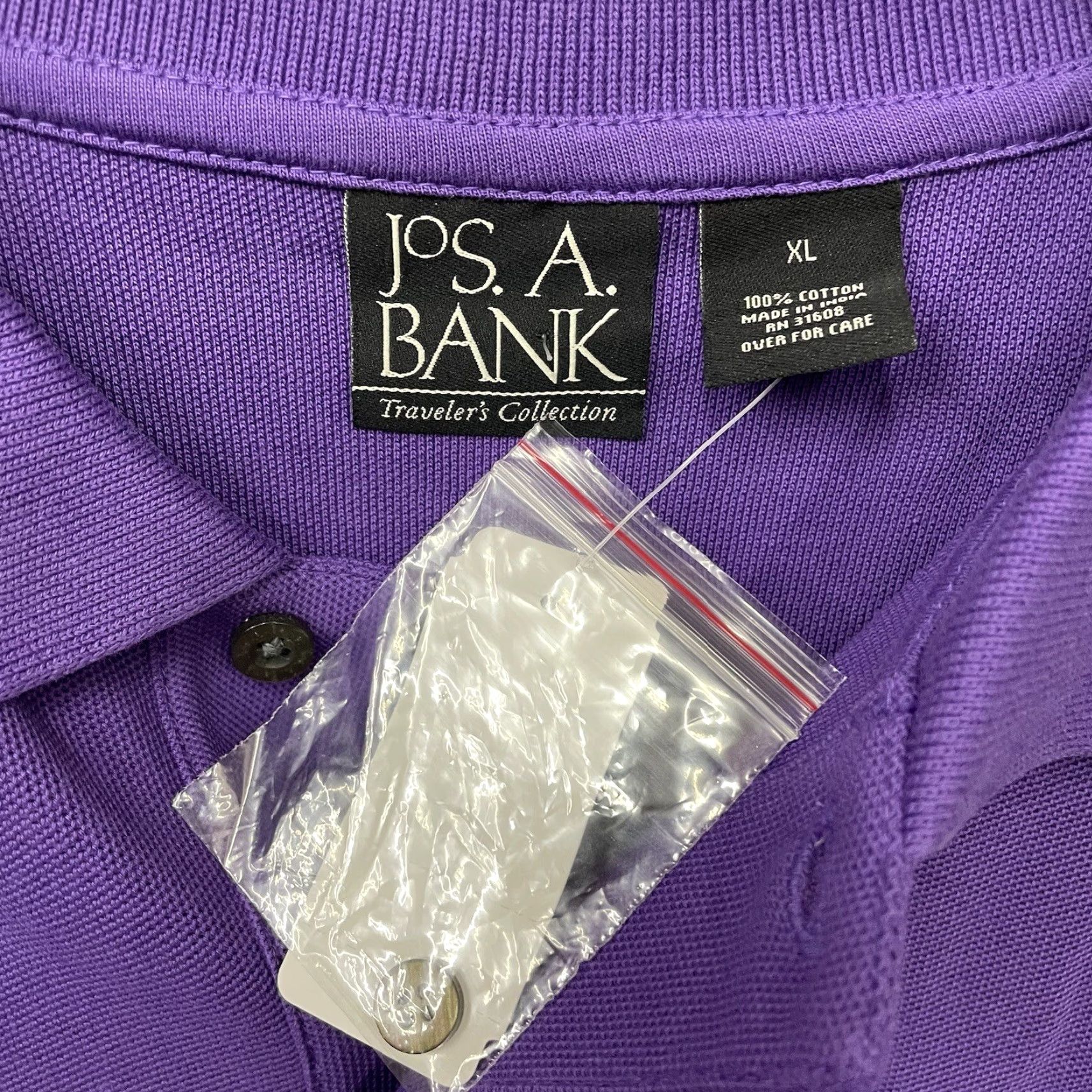 Jos. A. Bank NWT Jos.A.Bank Purple 100% Cotton Baltimore Ravens Polo Shirt Mens XL Size Purple Raven Baltimore Ravens Polo Shirt Mens XL 100% Cotton Jos.A.Bank NWT Size US XL / EU 56 / 4 - 4 Thumbnail