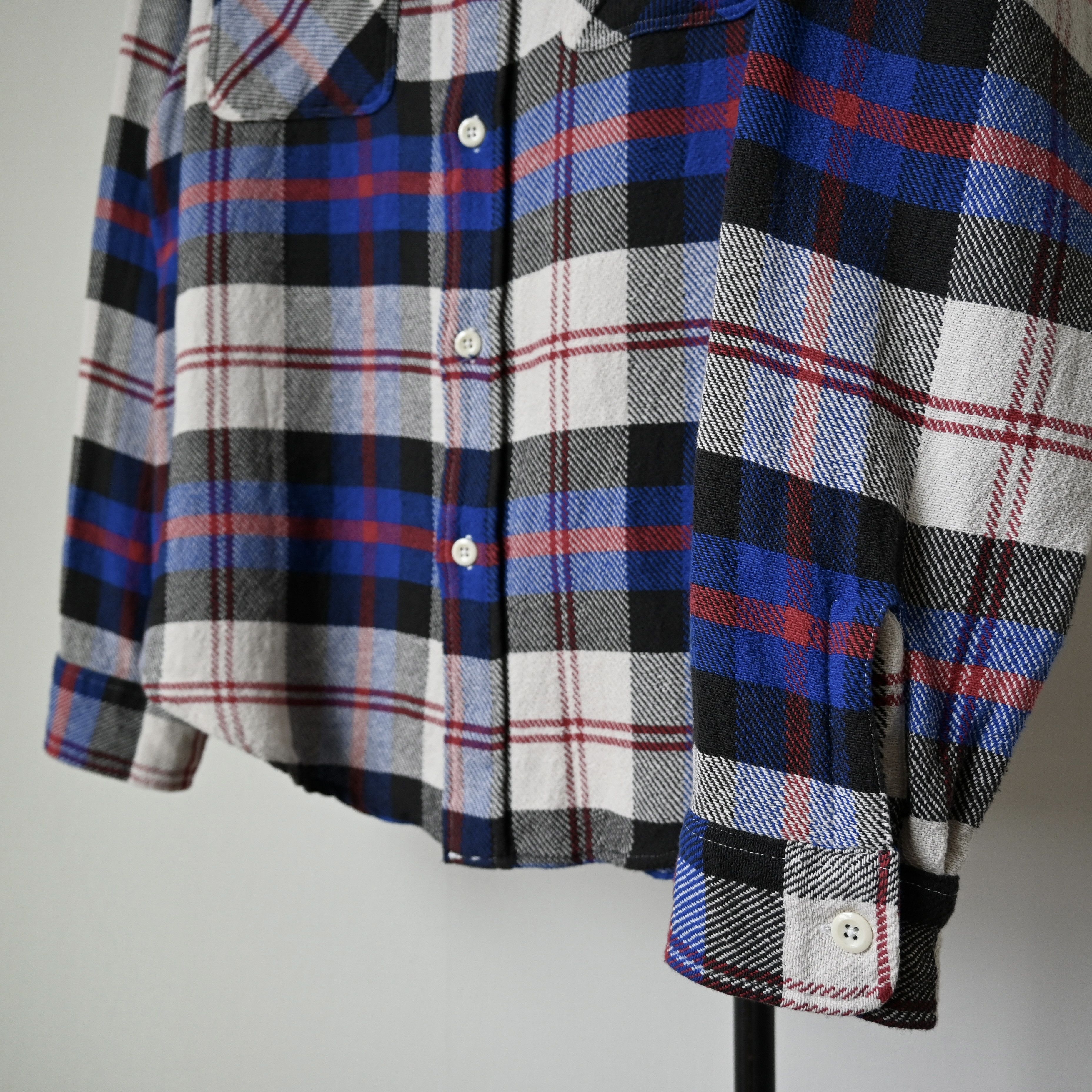 Sugar Cane Sugar Cane "Soft Twill" flannel work shirt, blue plaid, M Size US M / EU 48-50 / 2 - 8 Thumbnail
