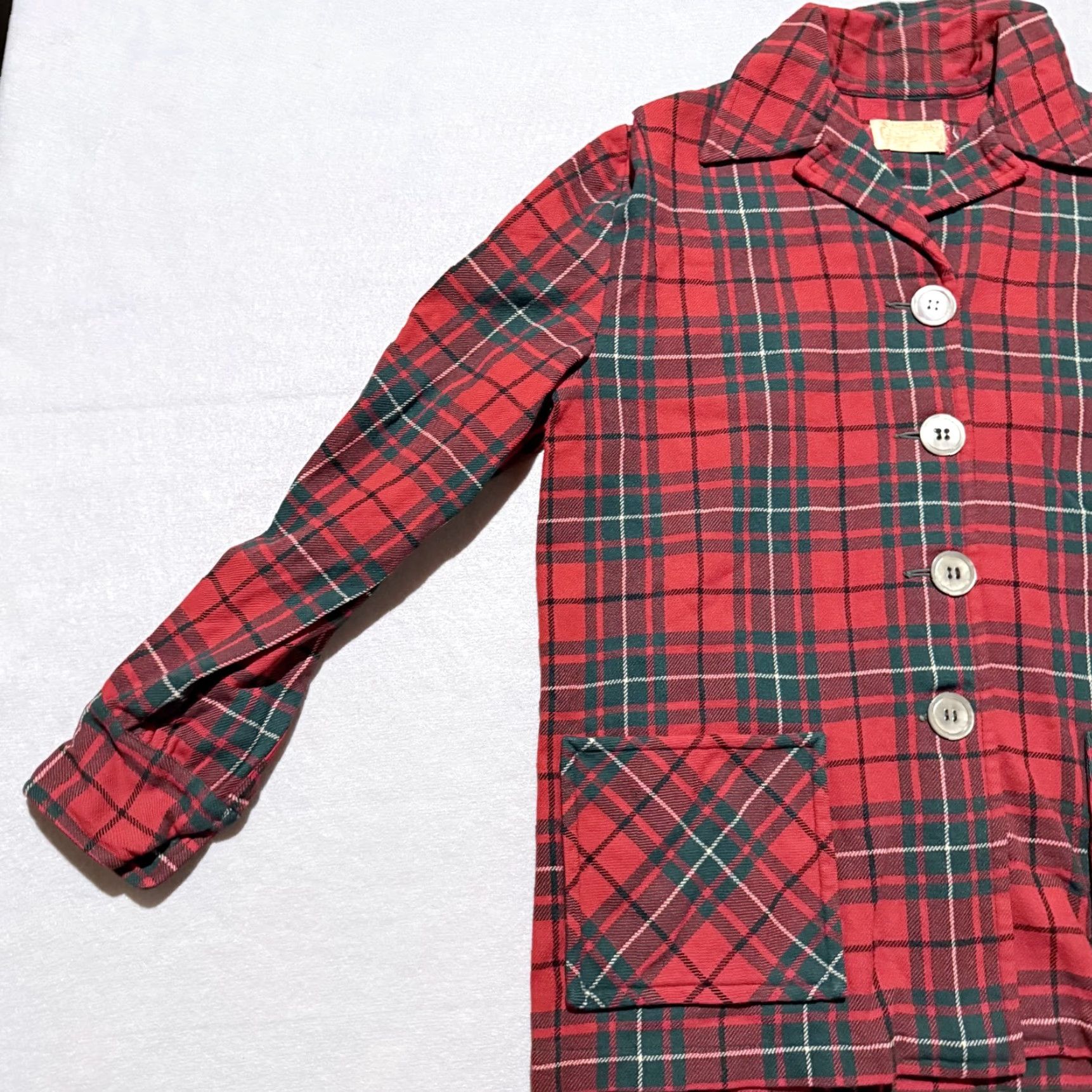 Pendleton Vintage Pendleton 49er Jacket Womens Red/Green Plaid Wool Pockets Button Blazer Medium Size M / US 6-8 / IT 42-44 - 3 Thumbnail
