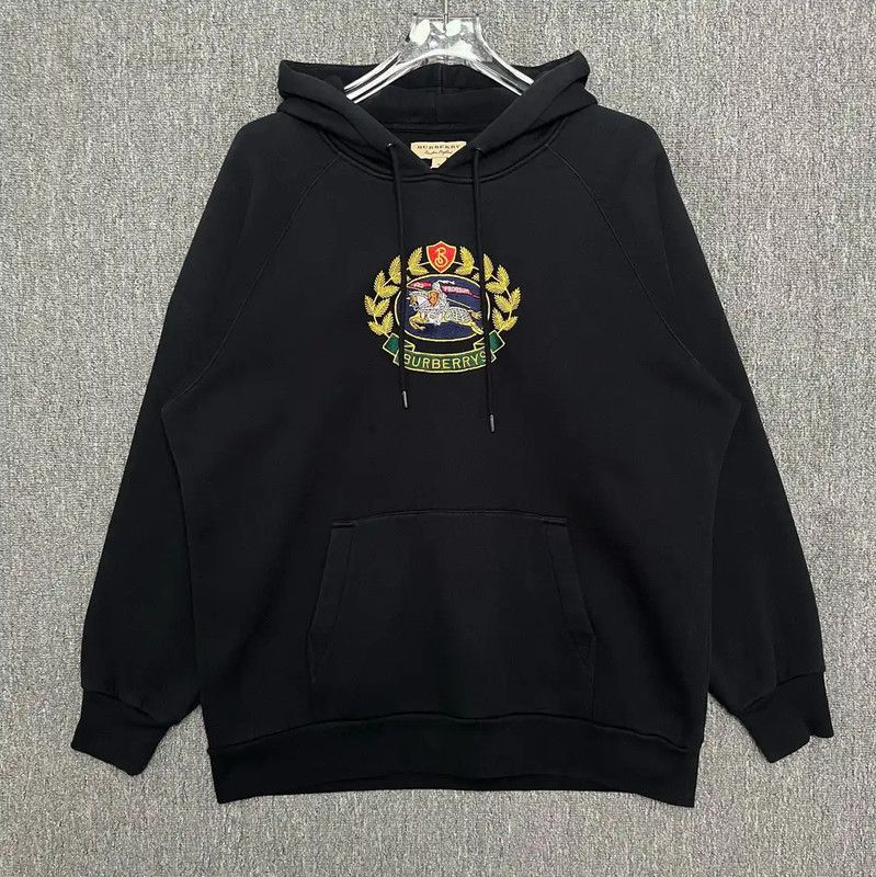 Burberry Black Cotton Men's Hoodie