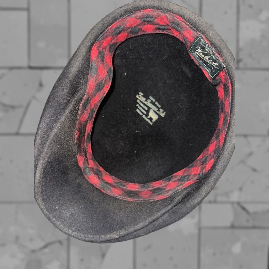 Vintage VINTAGE Woolrich Newsboy Cap Mens Small Black 100% Wool Felt Hat Size ONE SIZE - 1 Thumbnail