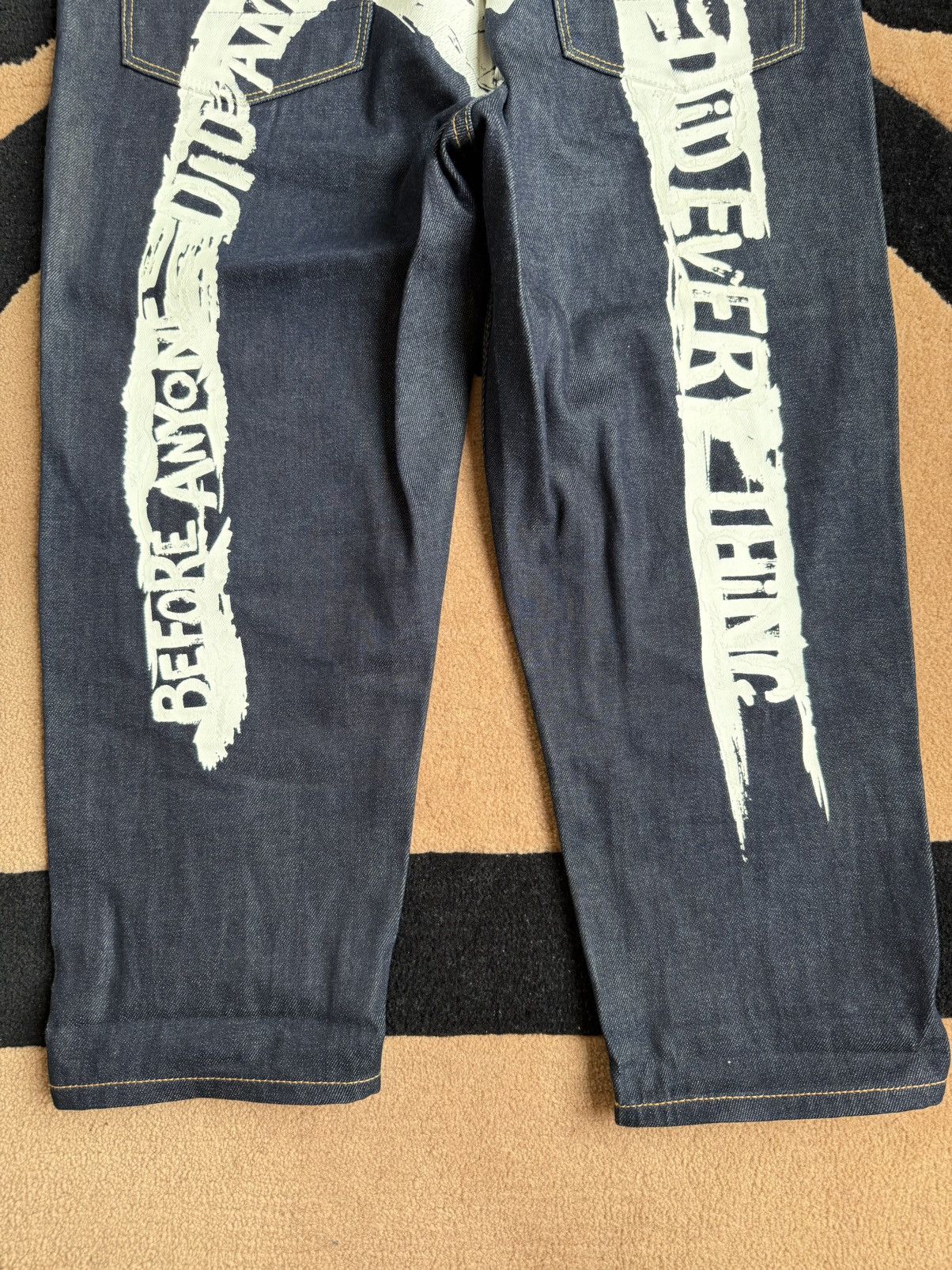 Evisu evisu white daicock style denim cropped pants size：32 Size US 32 / EU 48 - 6 Thumbnail