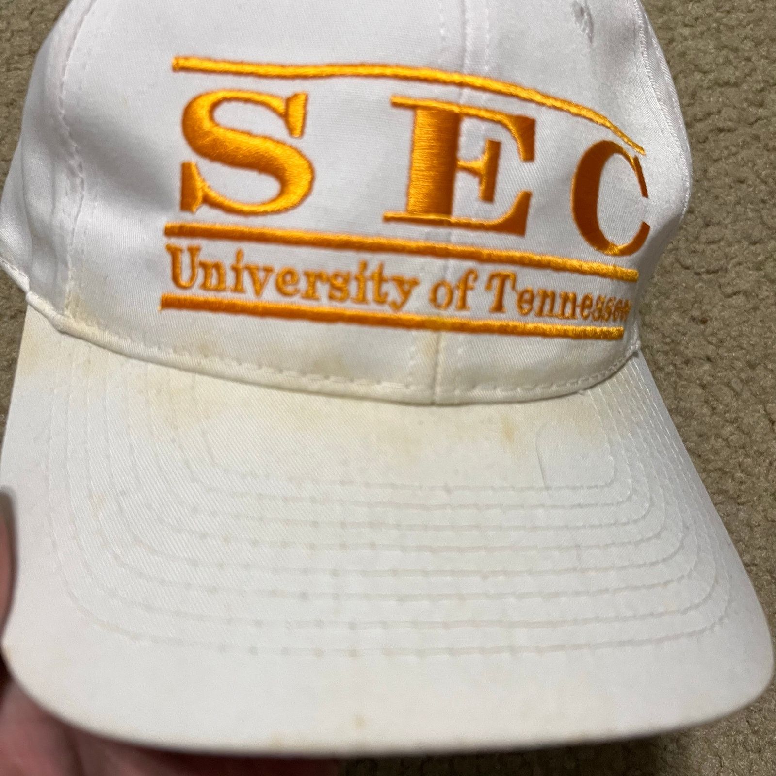 Other Vintage 1995 SEC University of Tennessee Hat White Snapback Size ONE SIZE - 2 Thumbnail