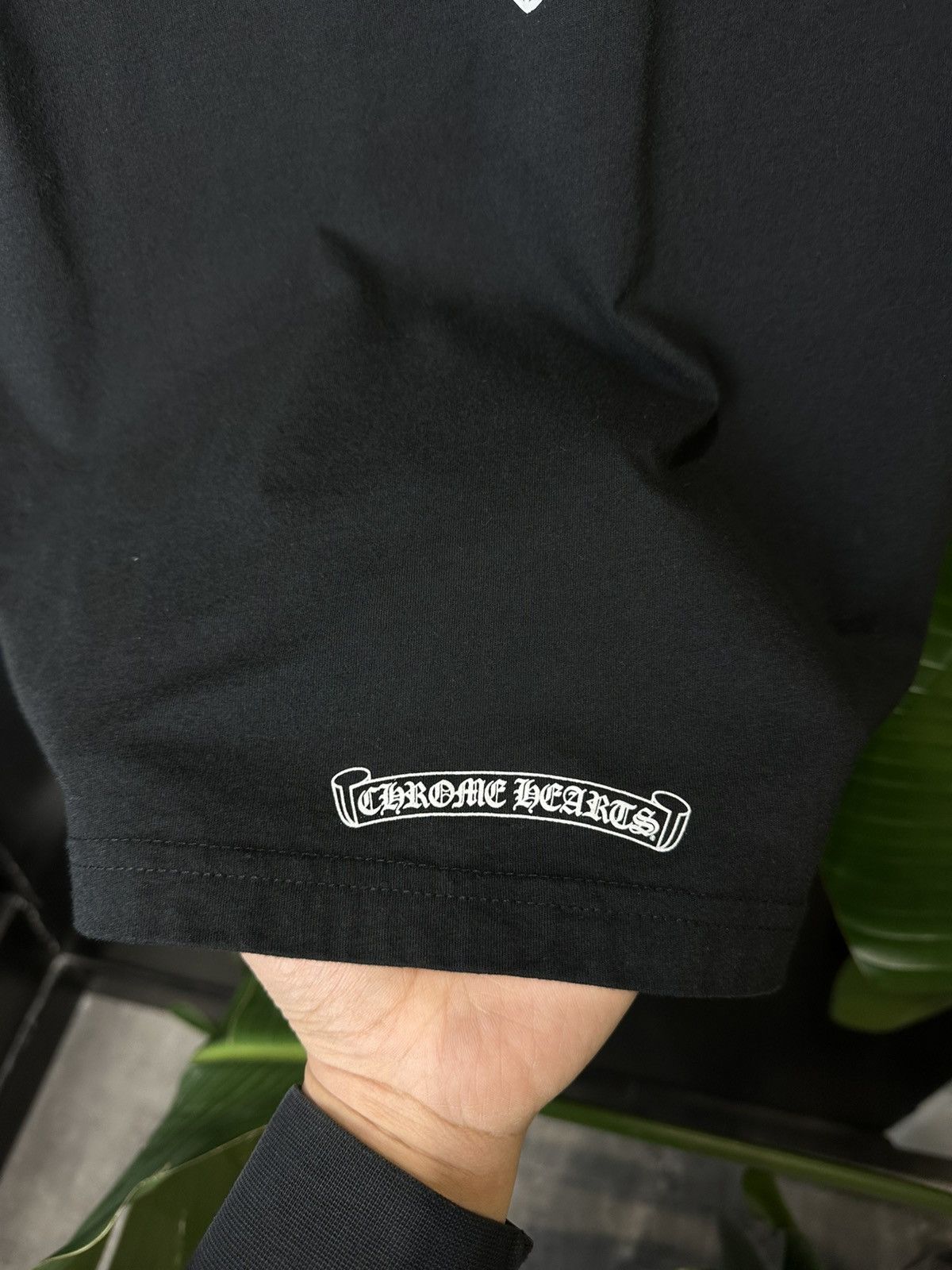Chrome Hearts Chrome Hearts Neck Script Cross Emblem Pocket Tee Size US S / EU 44-46 / 1 - 6 Thumbnail