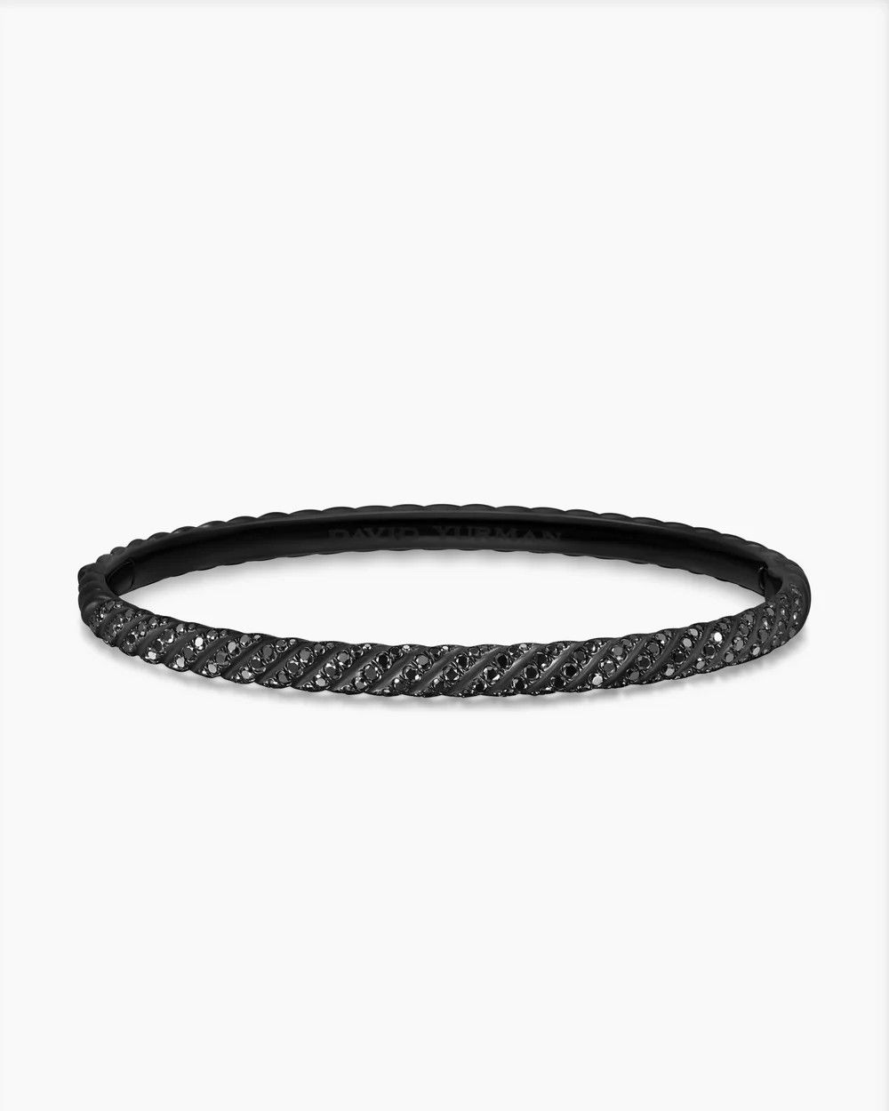 David Yurman oc11z0925 Size: OS / Sculpted Cable Bangle Bracelet Black Size ONE SIZE - 4 Thumbnail