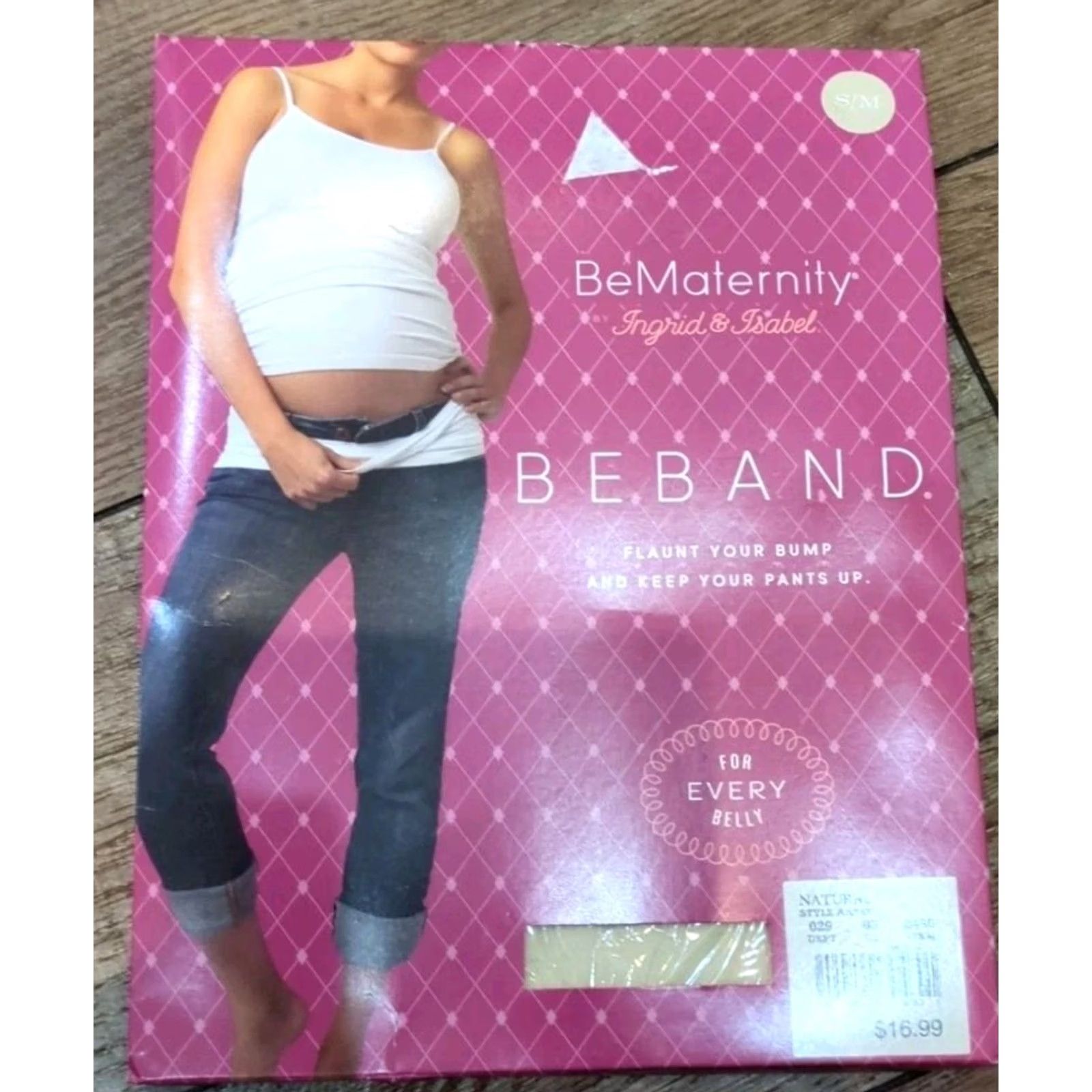Vintage BeMaternity Beband Maternity Belly Band White S/M Women Size S/M Shirt Size ONE SIZE - 2 Thumbnail