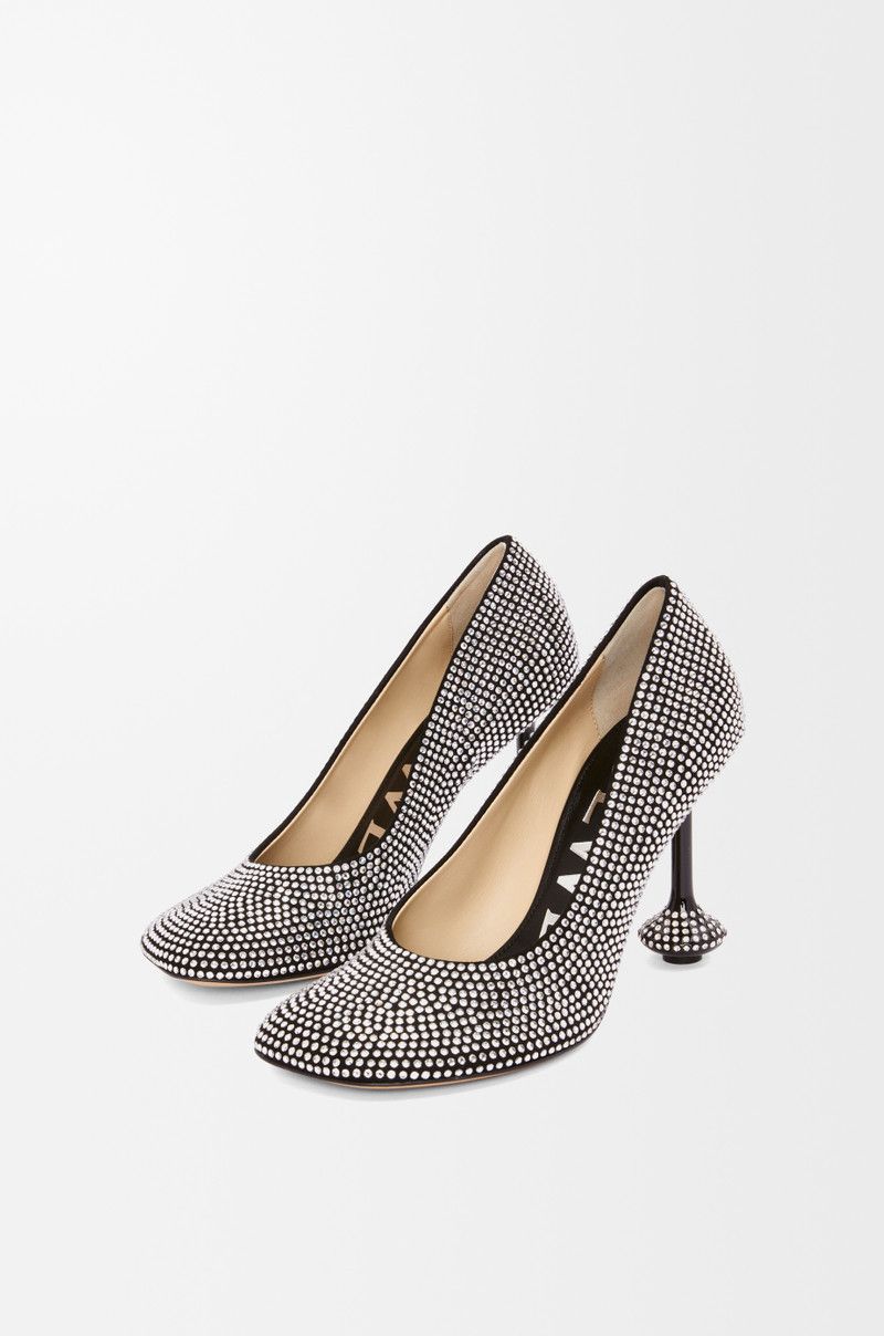 Loewe o1in1g0426 Toy Strass Pumps in Black Size US 9 / IT 39 - 3 Thumbnail
