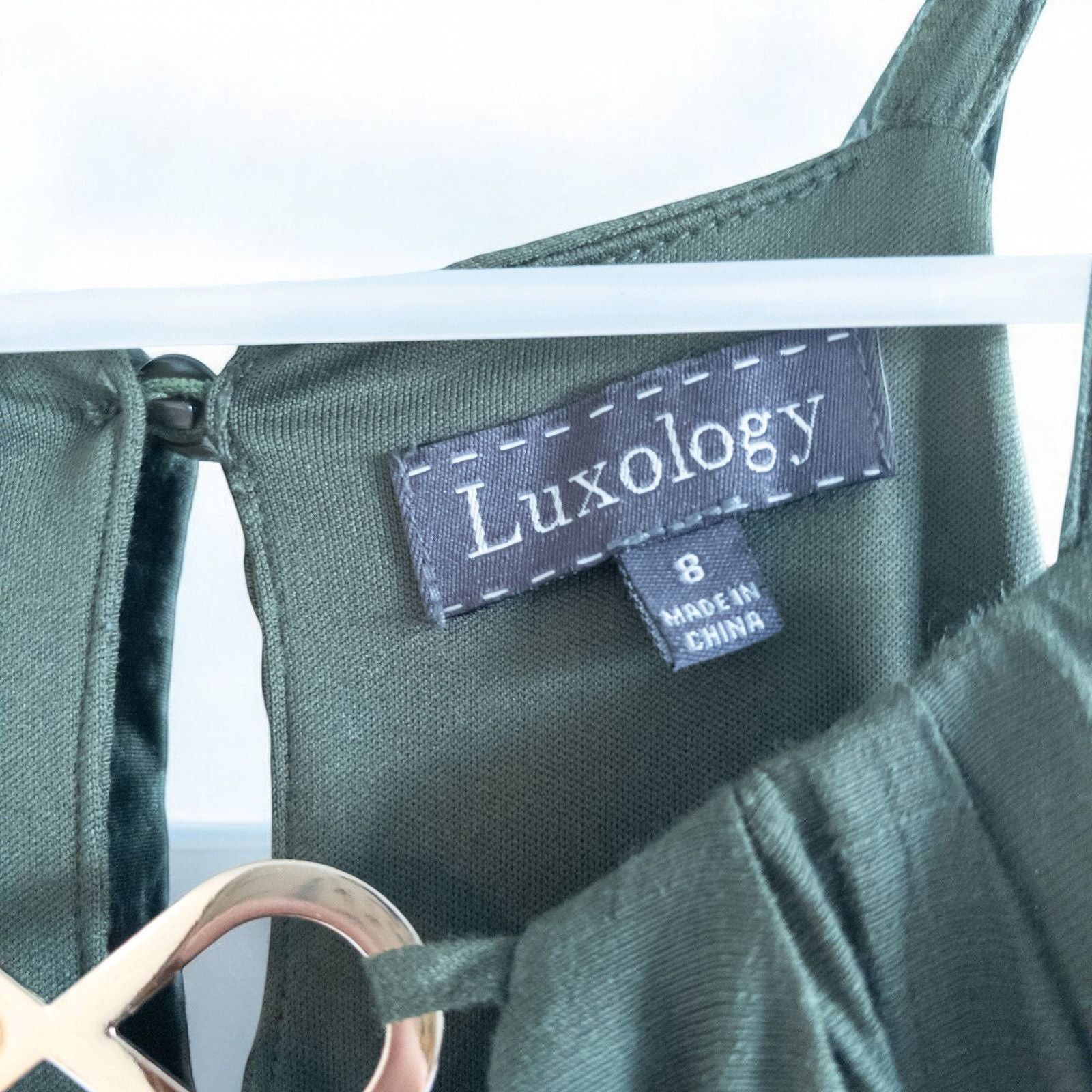 luxology dress green Maxi Womens 8 Medium Champagne/Gold Quinceañera Dresses