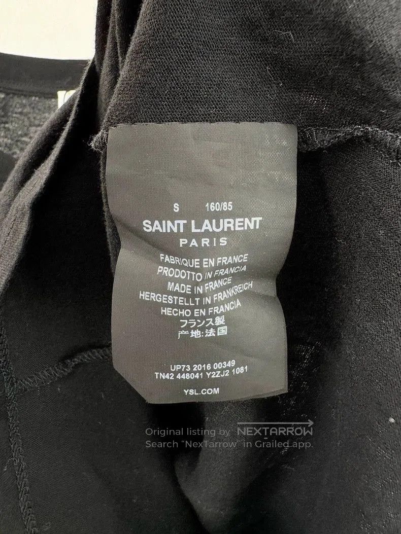 Saint Laurent Paris SAINT LAURENT SLP Heart Decor Tee . Size US S / EU 44-46 / 1 - 4 Thumbnail