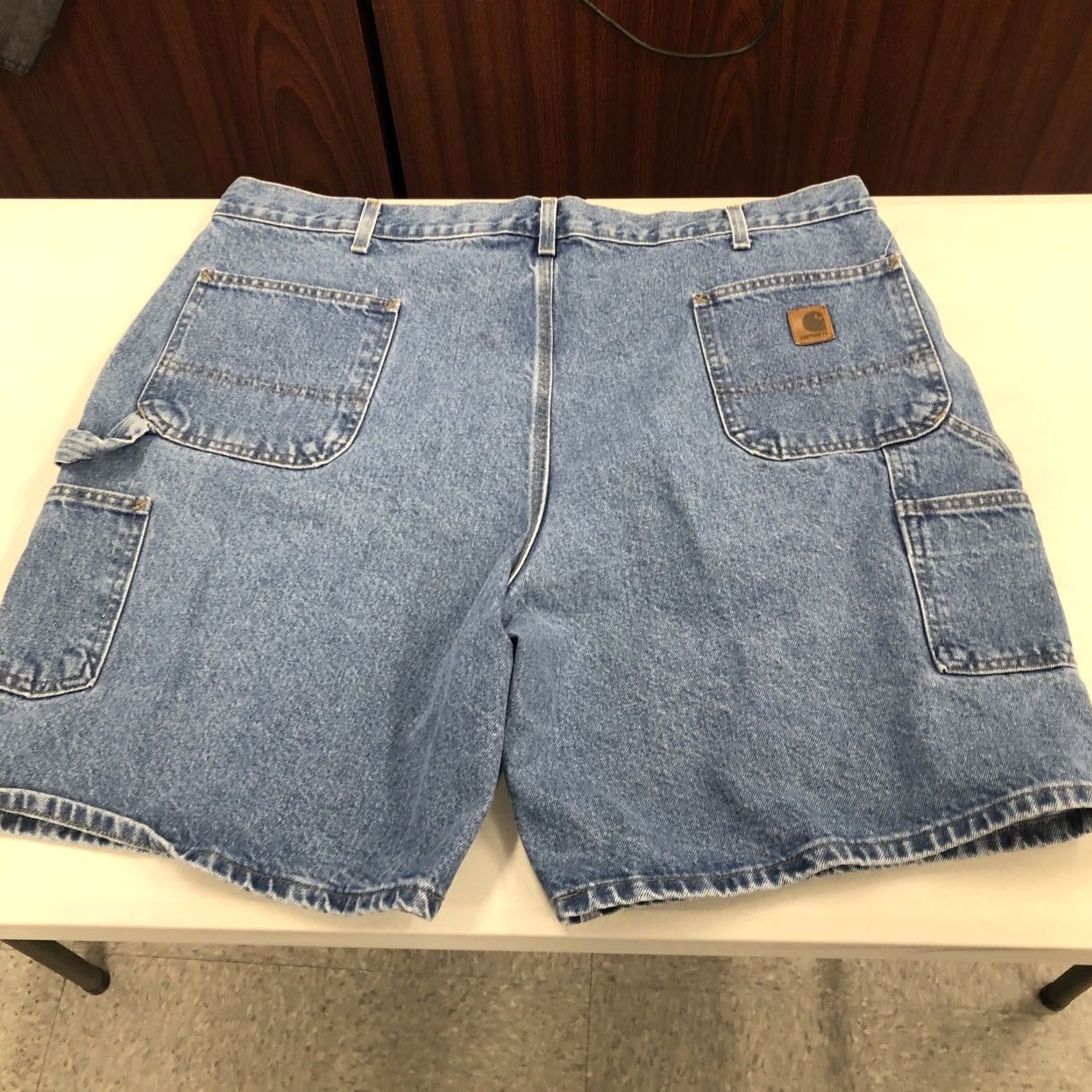 Carhartt VINTAGE Carhartt Carpenter Blue Jean Denim Work Shorts 46 B28 STW Work Beach Casual Size US 30 / EU 46 - 3 Thumbnail