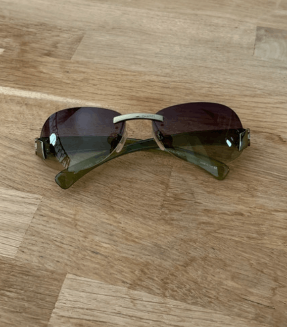 Chanel Chanel Sunglasses 4037 Rhinestone CC 4017 Rimless Vintage Size ONE SIZE - 2 Thumbnail
