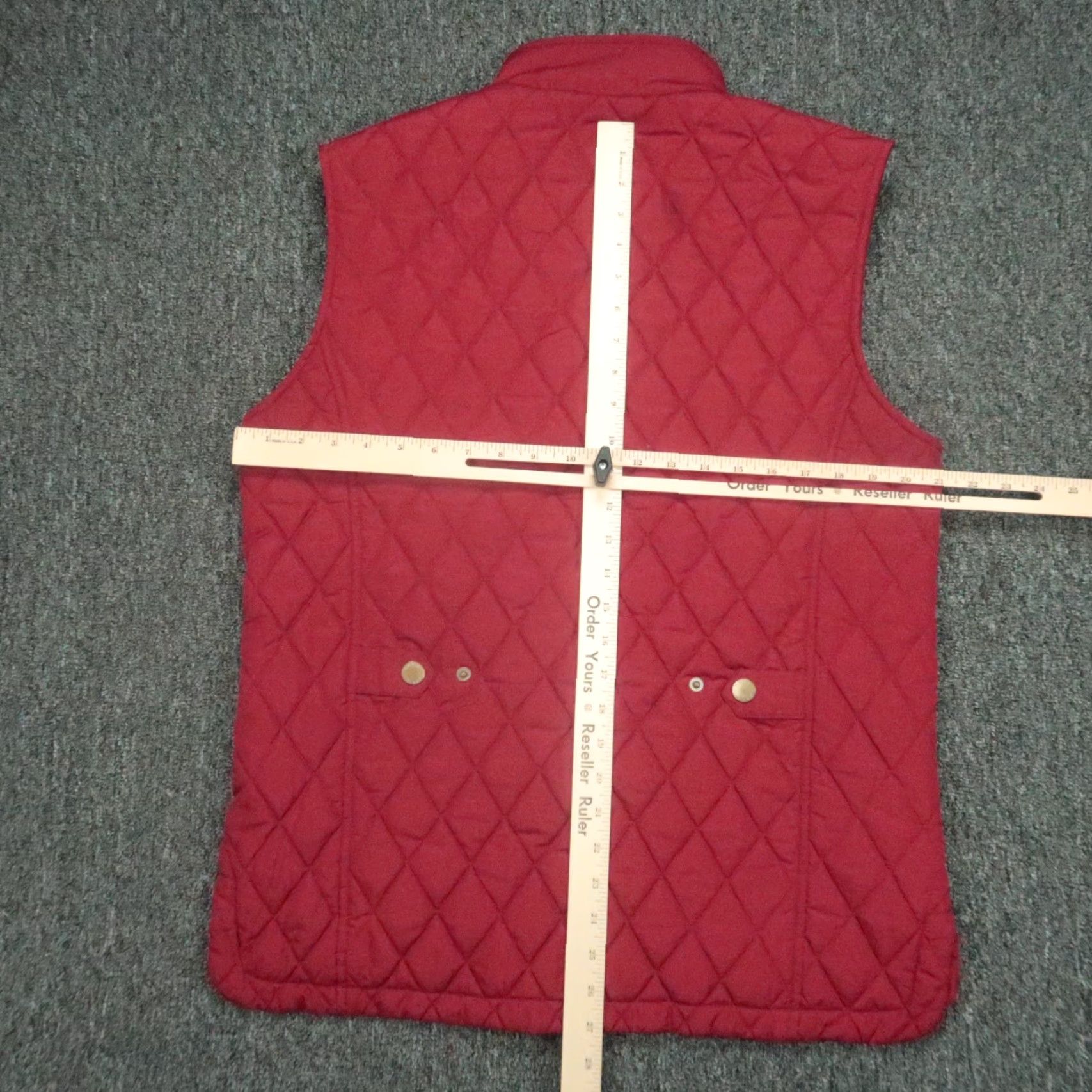 Orvis Orvis Vest Men Medium Red RT7 Quilted Full Zip Pockets Softshell Fall Winter Spring Summer Mid-Length Cardigan Style Size US M / EU 48-50 / 2 - 6 Thumbnail