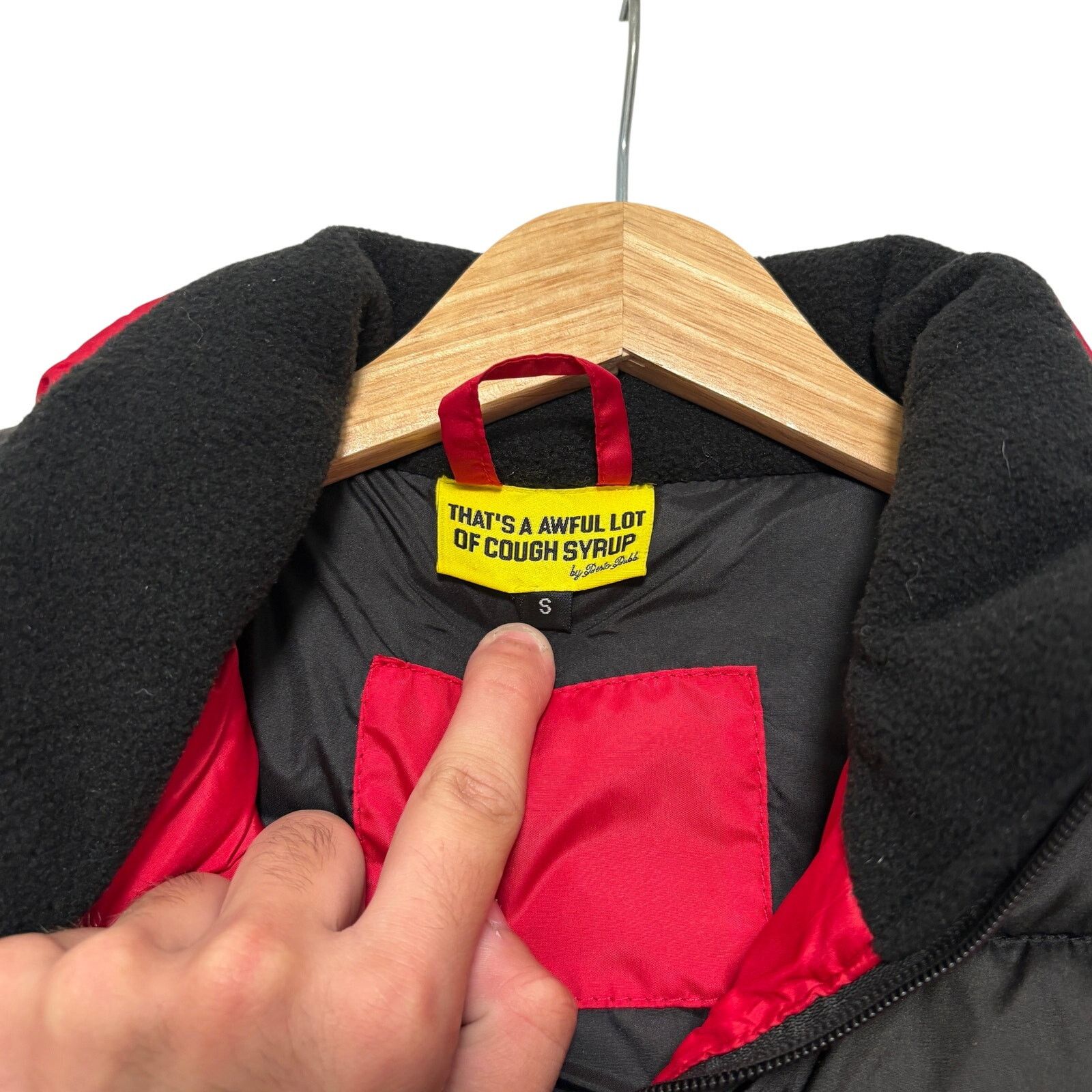 Other Brand New Awful Lot Of Cough Syrup Puffer Vest Red S Size US S / EU 44-46 / 1 - 2 Thumbnail