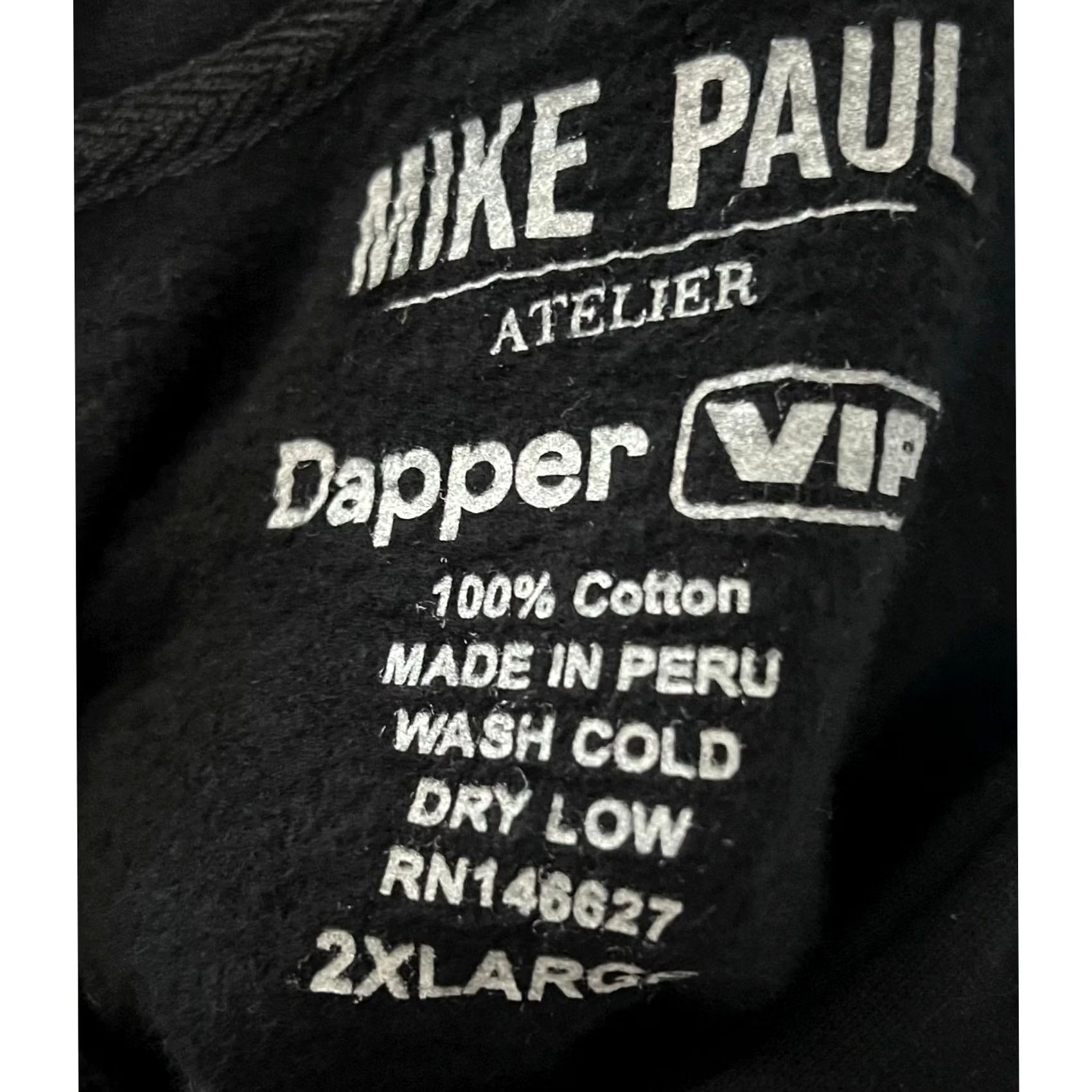 Vintage Mike Paul Atelier Dapper Labs Hoodie Pullover Black 100% Cotton Sz 2XL Unisex Adults Hoodie Black 2XL 100% Cotton Size US XXL / EU 58 / 5 - 5 Thumbnail