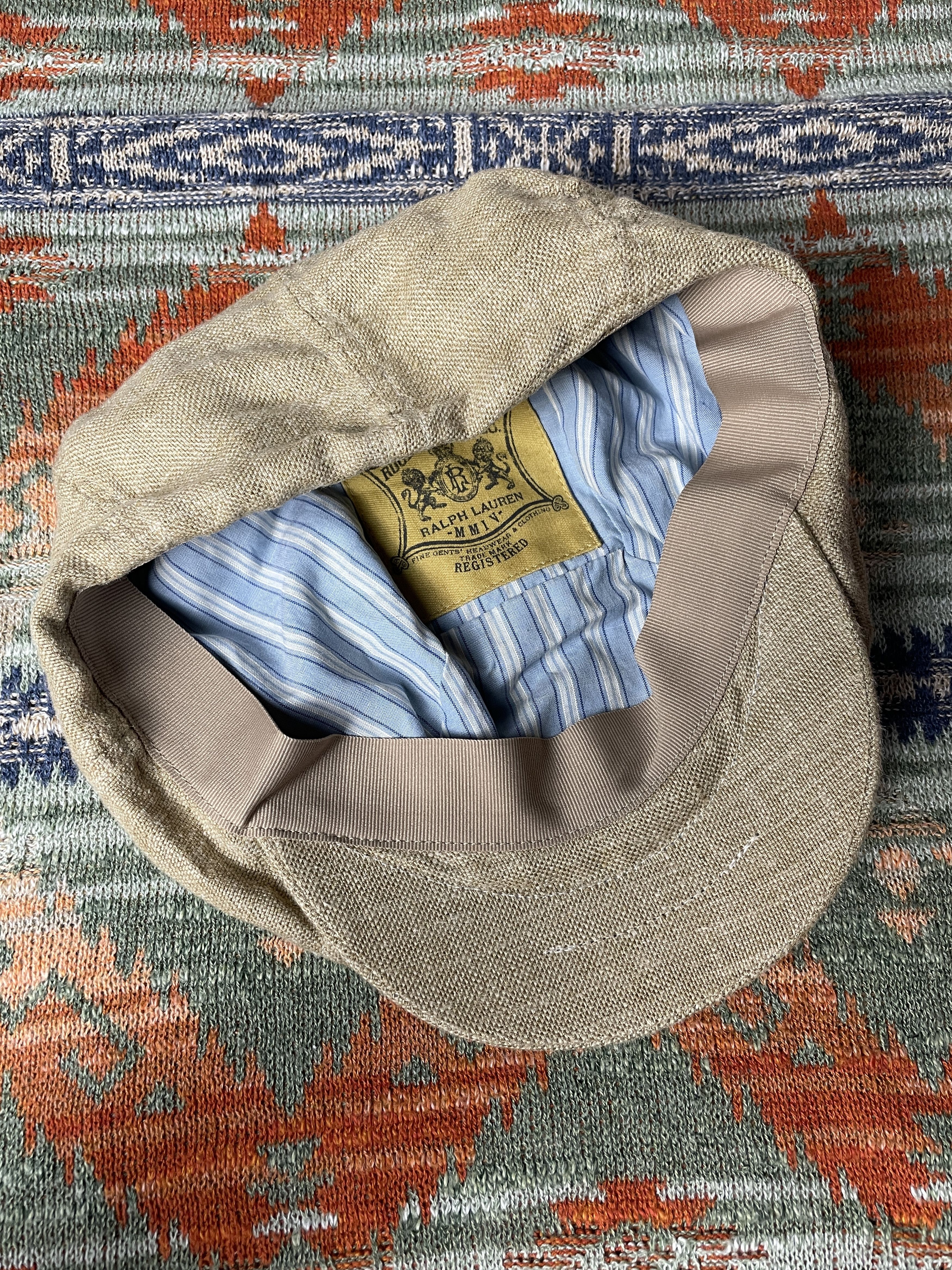 Ralph Lauren × Rugby Ralph Lauren Ralph Lauren ducktail cap newsboy cap octagonal hat Size ONE SIZE - 5 Thumbnail