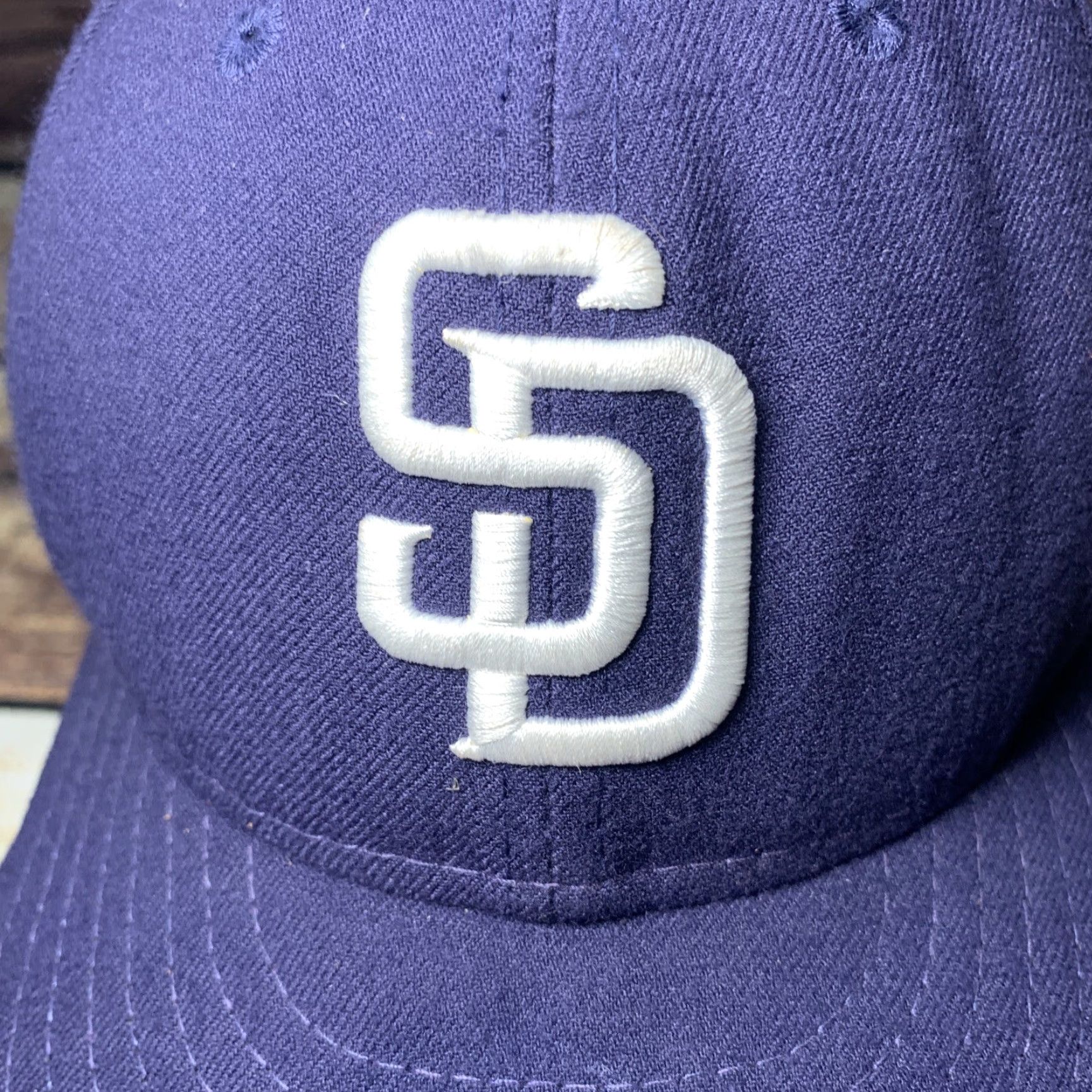 New Era San Diego Padres SD MLB Hat Cap New Era 59Fifty Navy Navy Size ONE SIZE - 2 Thumbnail