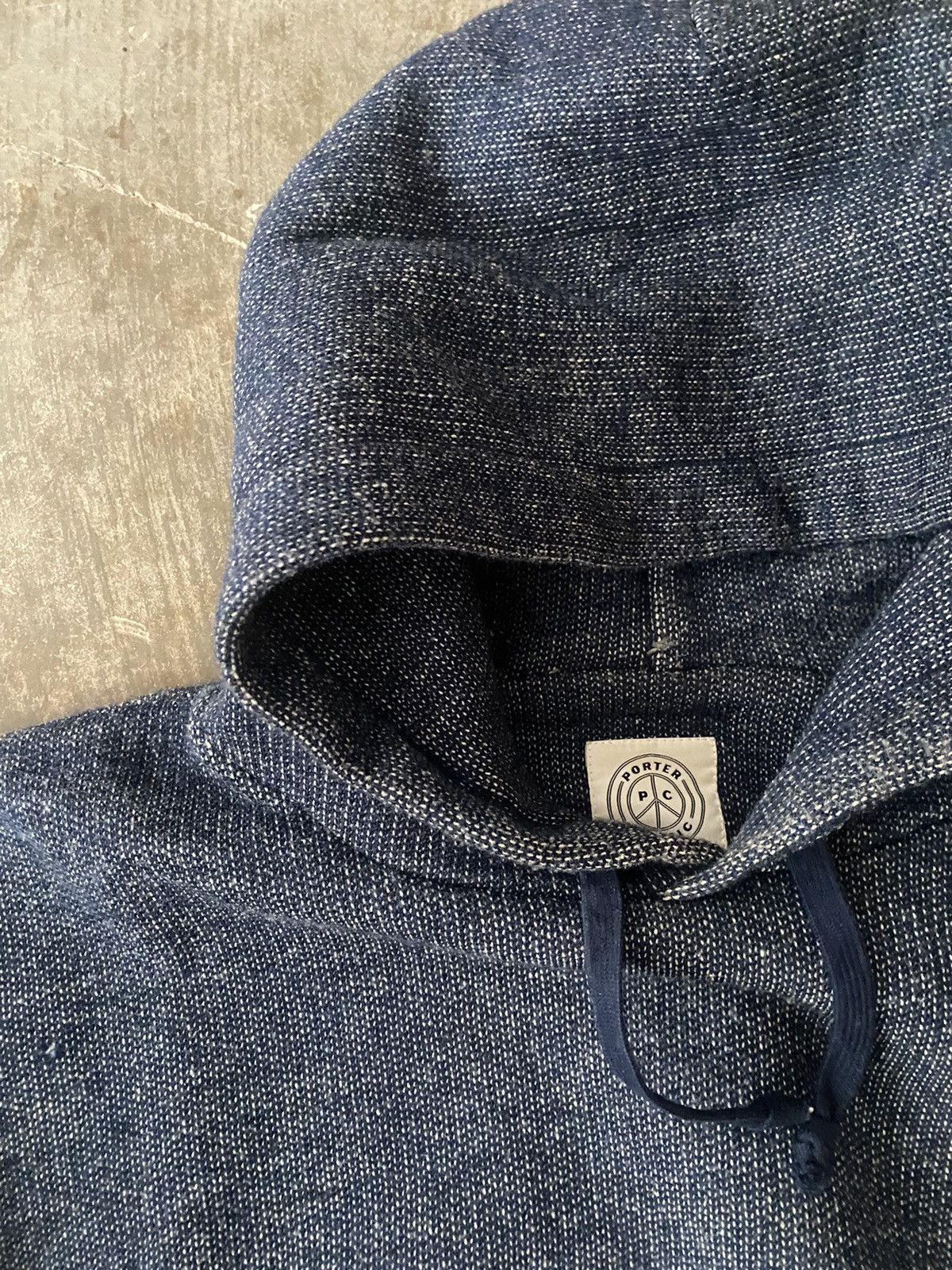 Porter Classic Porter Classic Indigo Hoodie Kapital Visvim Blue Blue Japan Size US XXL / EU 58 / 5 - 2 Thumbnail