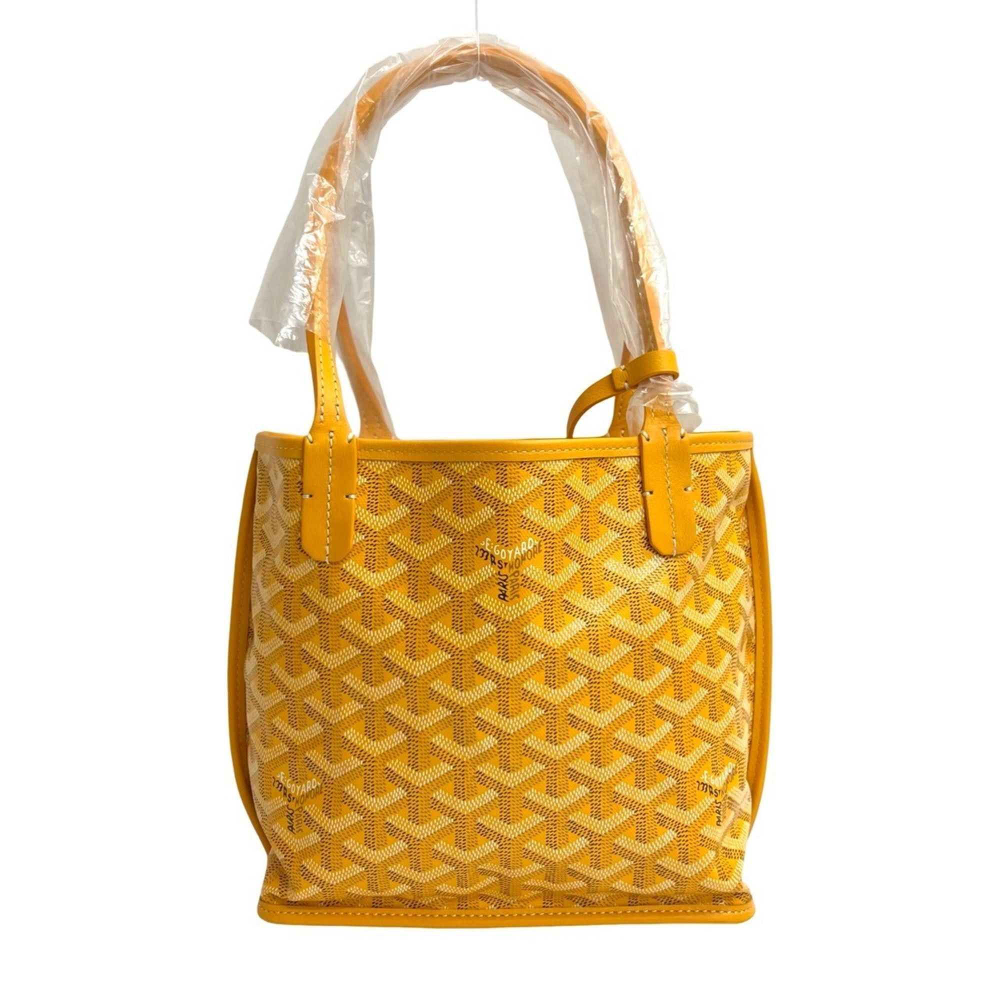 Goyard GOYARD Ange Mini Leather Tote Bag, Handbag, Yellow, 1085c Size ONE SIZE - 1 Thumbnail