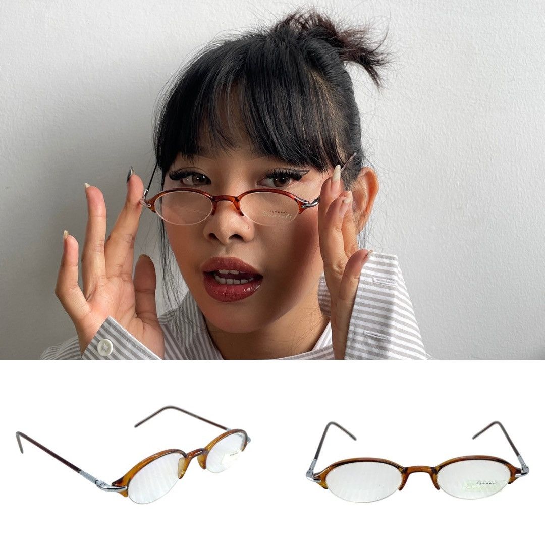 Vintage Vintage Benteli Eyewear 317 Glasses Half Frame Size ONE SIZE - 1 Thumbnail