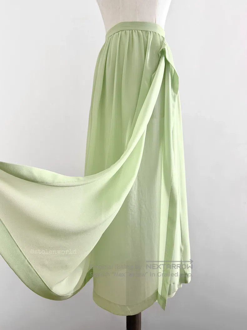 Comme des Garcons Comme Des Garcons size S Emerald Green Double-layer Tulle S Size 23" - 7 Thumbnail