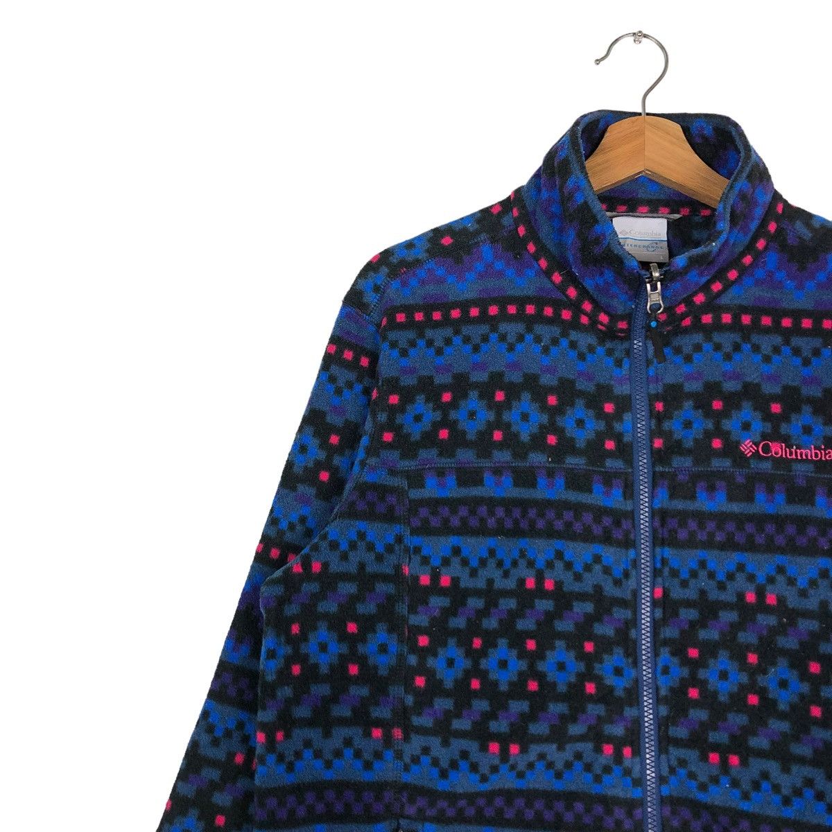 Japanese Brand 🔥VINTAGE FLEECE JACKET AZTEC NATIVE NAVAJO COLUMBIA Size US L / EU 52-54 / 3 - 7 Thumbnail