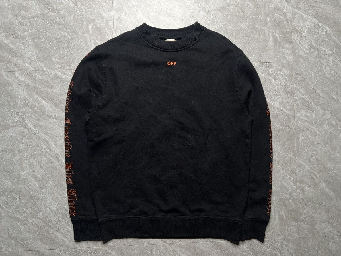 OFF-WHITE × VLONE コラボブラック スウェット Off-White × Vlone Vlone x Offwhite Sweater | Grailed