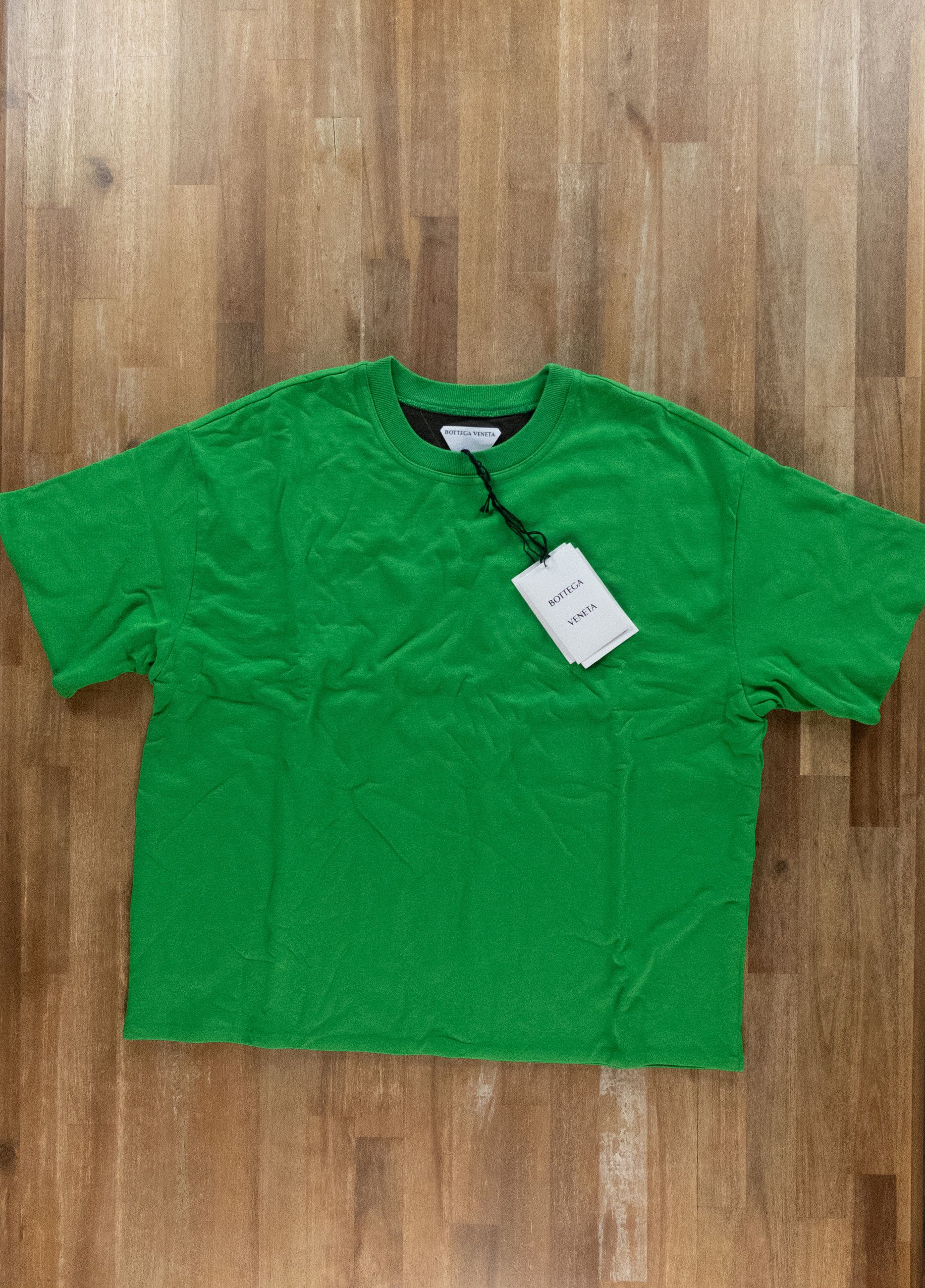 Bottega Veneta BOTTEGA VENETA parakeet green double layer t-shirt Large q Size L / US 10 / IT 46 - 4 Thumbnail