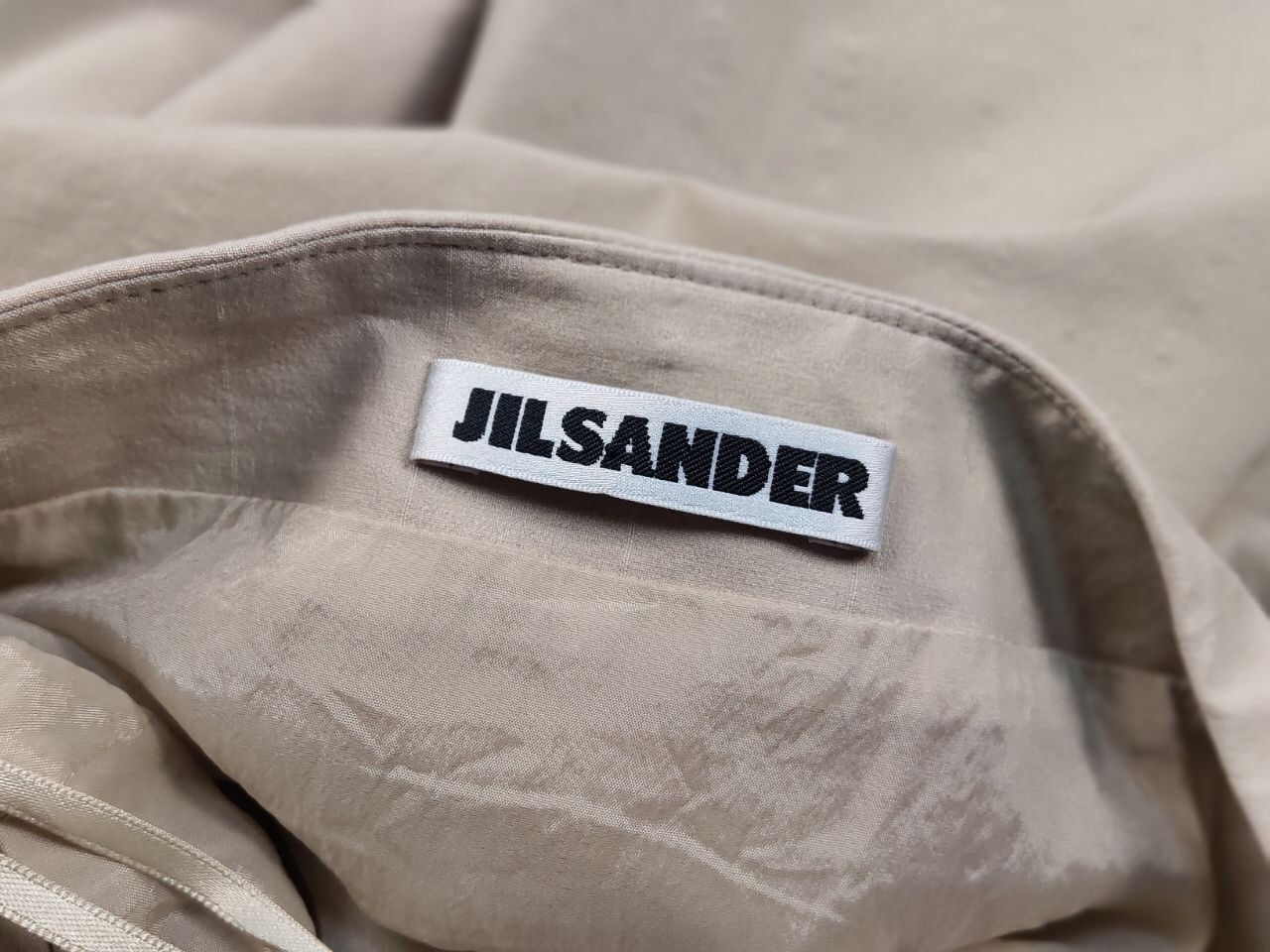 Jil Sander Vintage 90's Jil Sander Mid length skirt Beige Size 27" / US 4 / IT 40 - 11 Thumbnail
