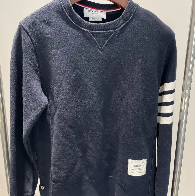 Thom Browne Thom Browne Women's Long Sleeve Dark Blue Hoodie 0089 Size S / US 4 / IT 40 - 1 Thumbnail