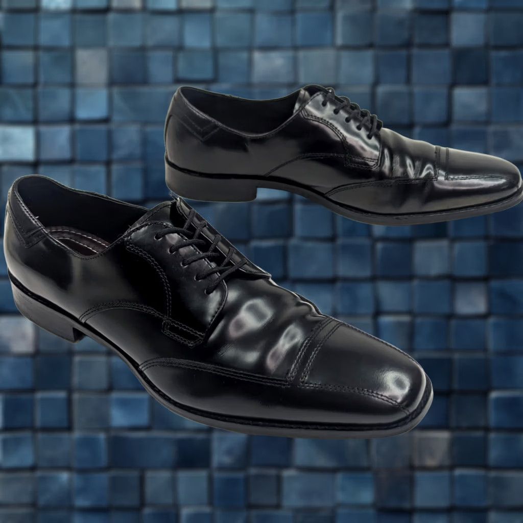 Johnston & Murphy Johnston Murphy Algonquin Oxford Cap Toe Derby Loafer Black 10.5M Men Size ONE SIZE - 1 Thumbnail