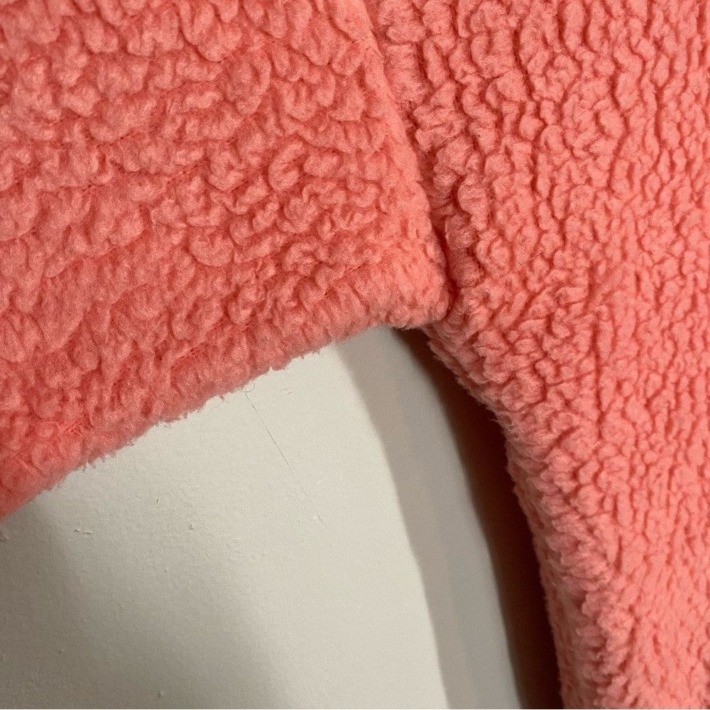 J.Crew J.Crew Cozy Pink Coral Fleece Women's 1/2 Zip Jacket Size XXL / US 16-18 / IT 52-54 - 3 Thumbnail