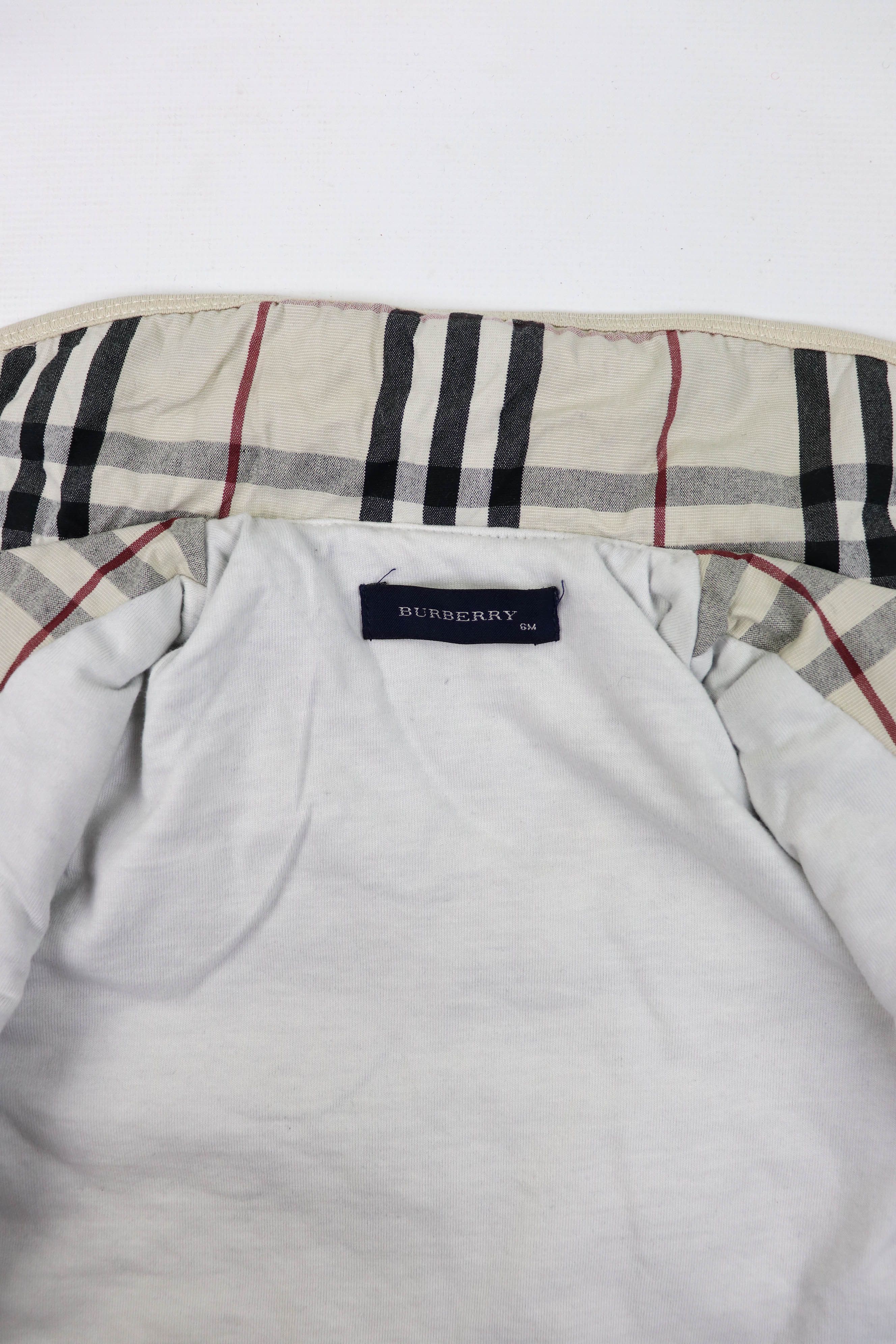 Burberry Burberry Girls Baby 6M Light Beige Checkered Coat Jacket Size XXS / US 00 / IT 34 - 9 Thumbnail