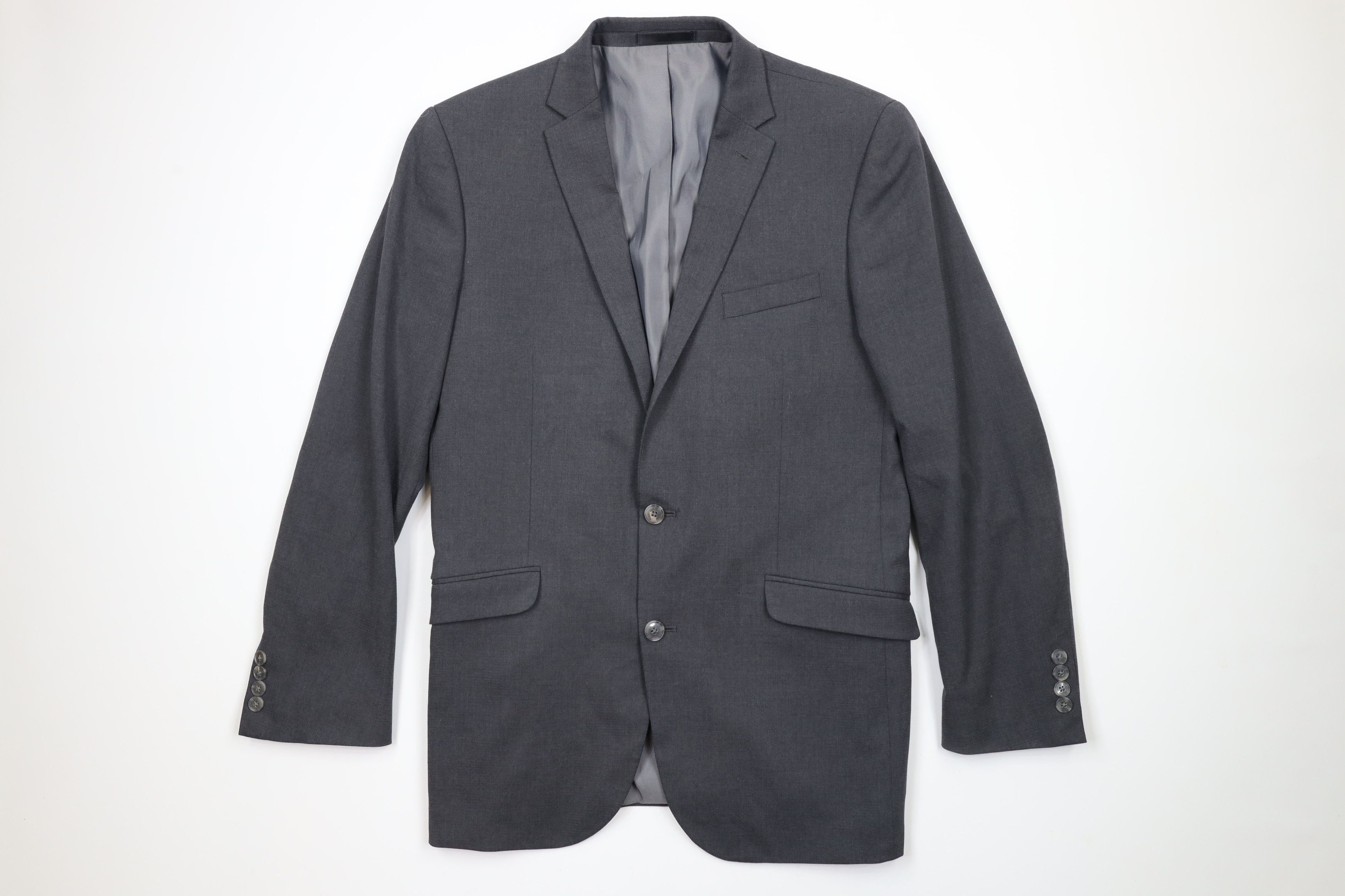 Kenneth Cole Kenneth Cole Reaction 2 Piece Suit Jacket Pants Gray Size 42L - 2 Thumbnail