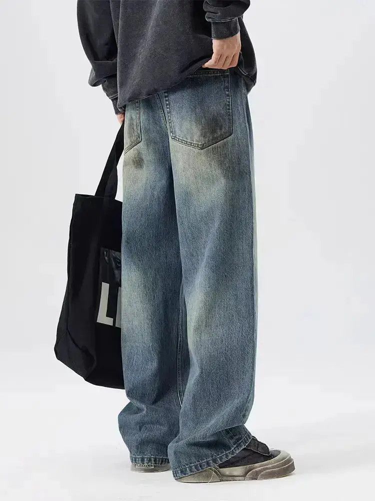 Japanese Brand Vintage Aged Dirty Straight Leg Jeans Size US 30 / EU 46 - 6 Thumbnail