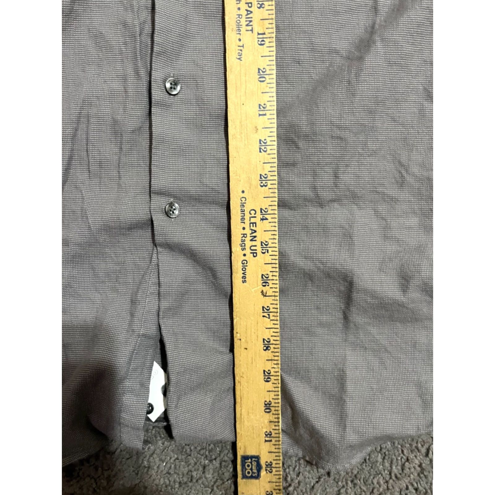 Perry Ellis Perry Ellis Portfolio Button-Down Shirt Men XL Gray Check Cotton Long Sleeve Modern Style Casual Business Size US XL / EU 56 / 4 - 5 Thumbnail