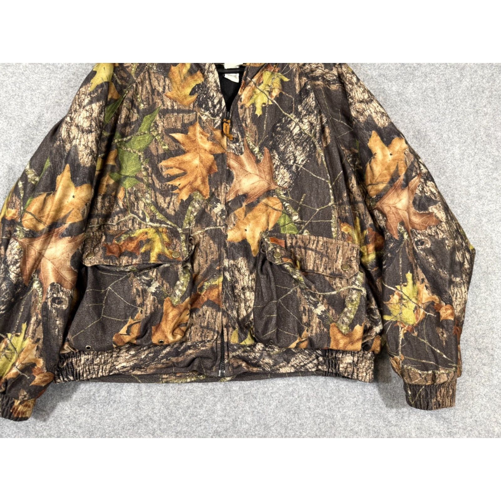 Vintage Woolrich Bomber Jacket Mens XL Realtree Camo Hooded Break Up Brown Woolrich Woolen Mills Camouflage Zip Mid-Length Pockets - Outdoor Hunting Men Size US XL / EU 56 / 4 - 4 Thumbnail