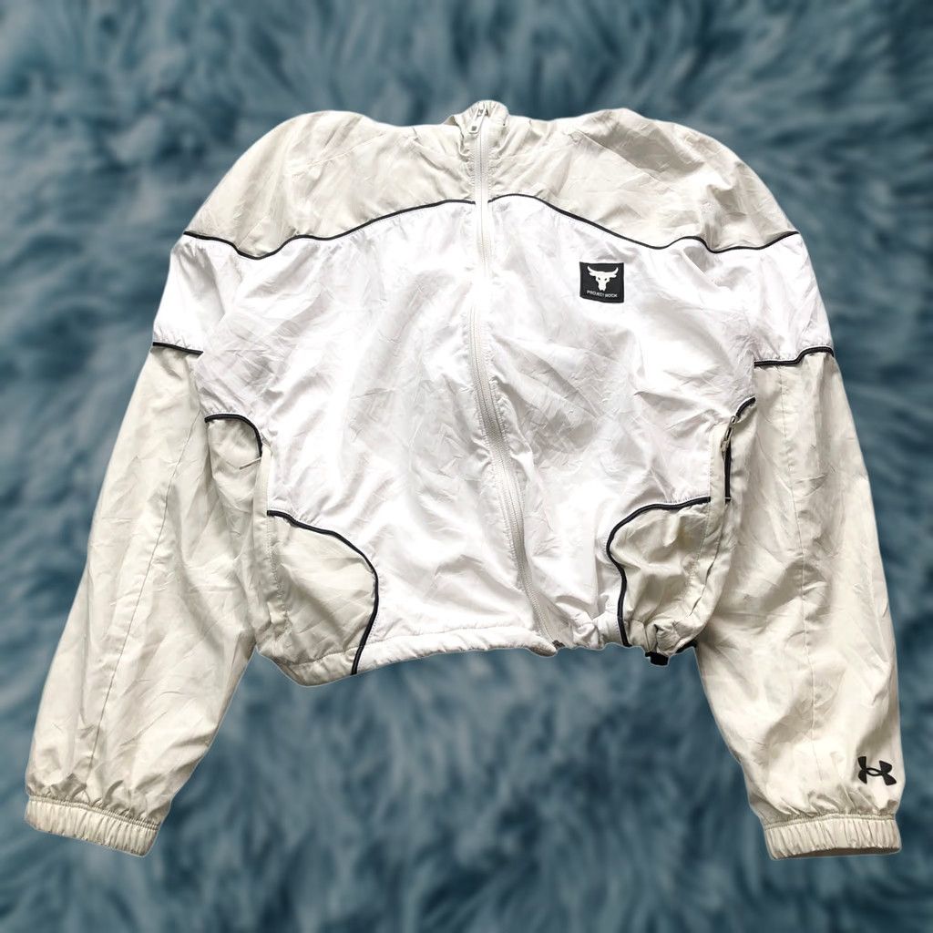 Under Armour Under Armour x Project Rock Brahma Hoodie Jacket Women's S Full Zip Tan Pocket Size S / US 4 / IT 40 - 1 Thumbnail