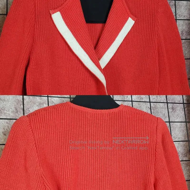 Yves Saint Laurent YSL Spring Autumn Red Cotton Knit Top . Size M / US 6-8 / IT 42-44 - 2 Thumbnail